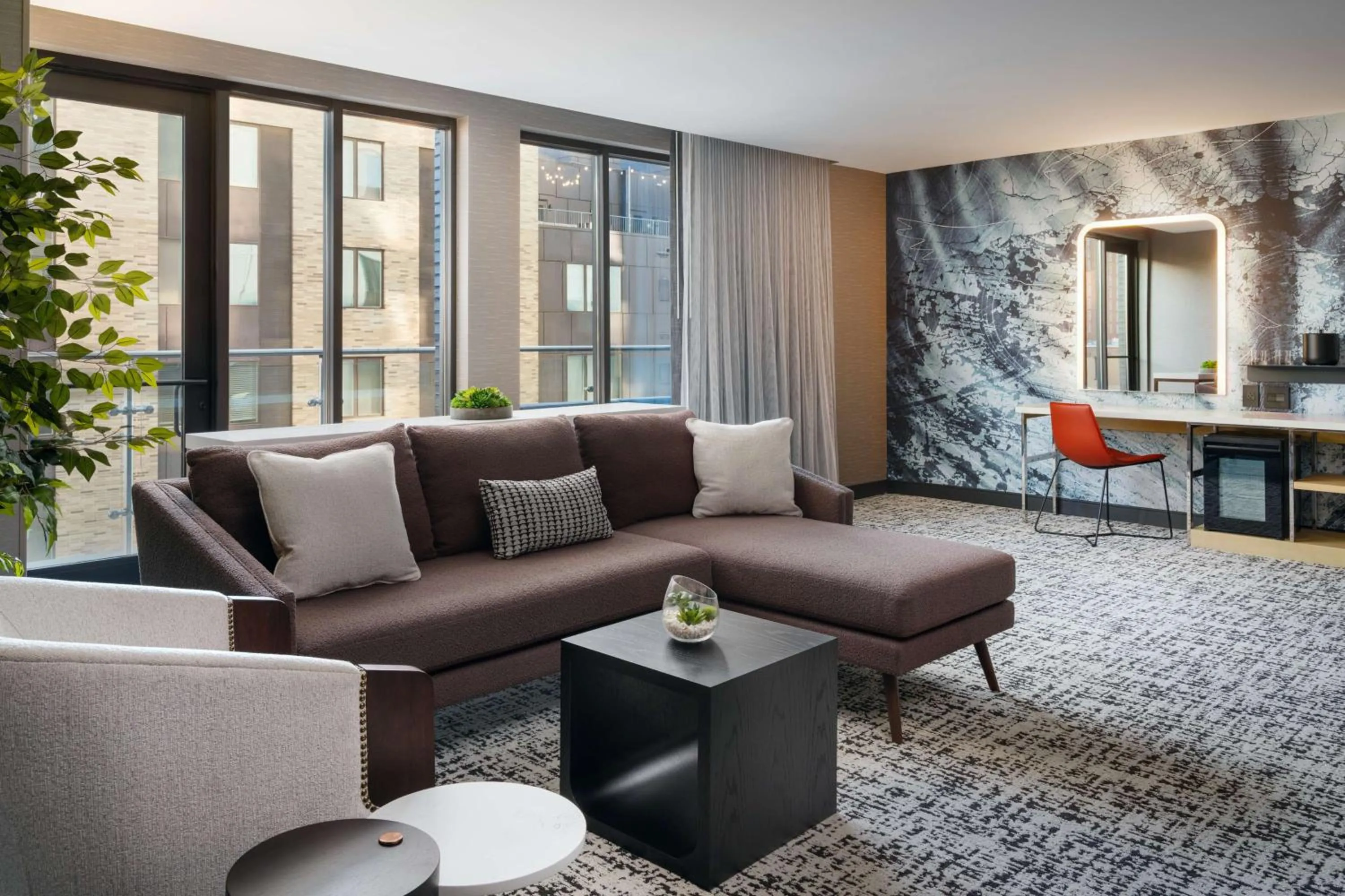 Living room in Tempo By Hilton Raleigh Downtown