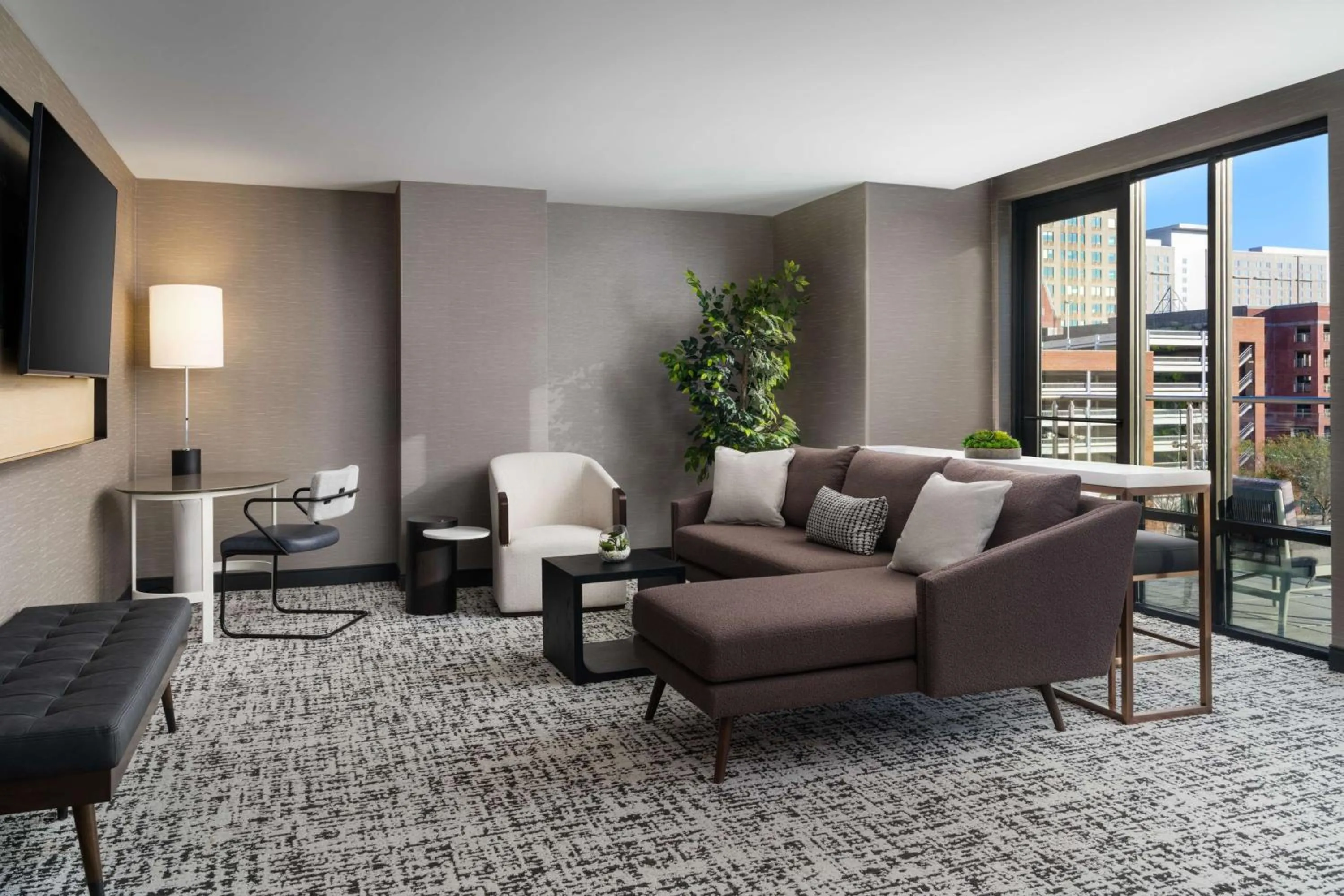 Living room in Tempo By Hilton Raleigh Downtown