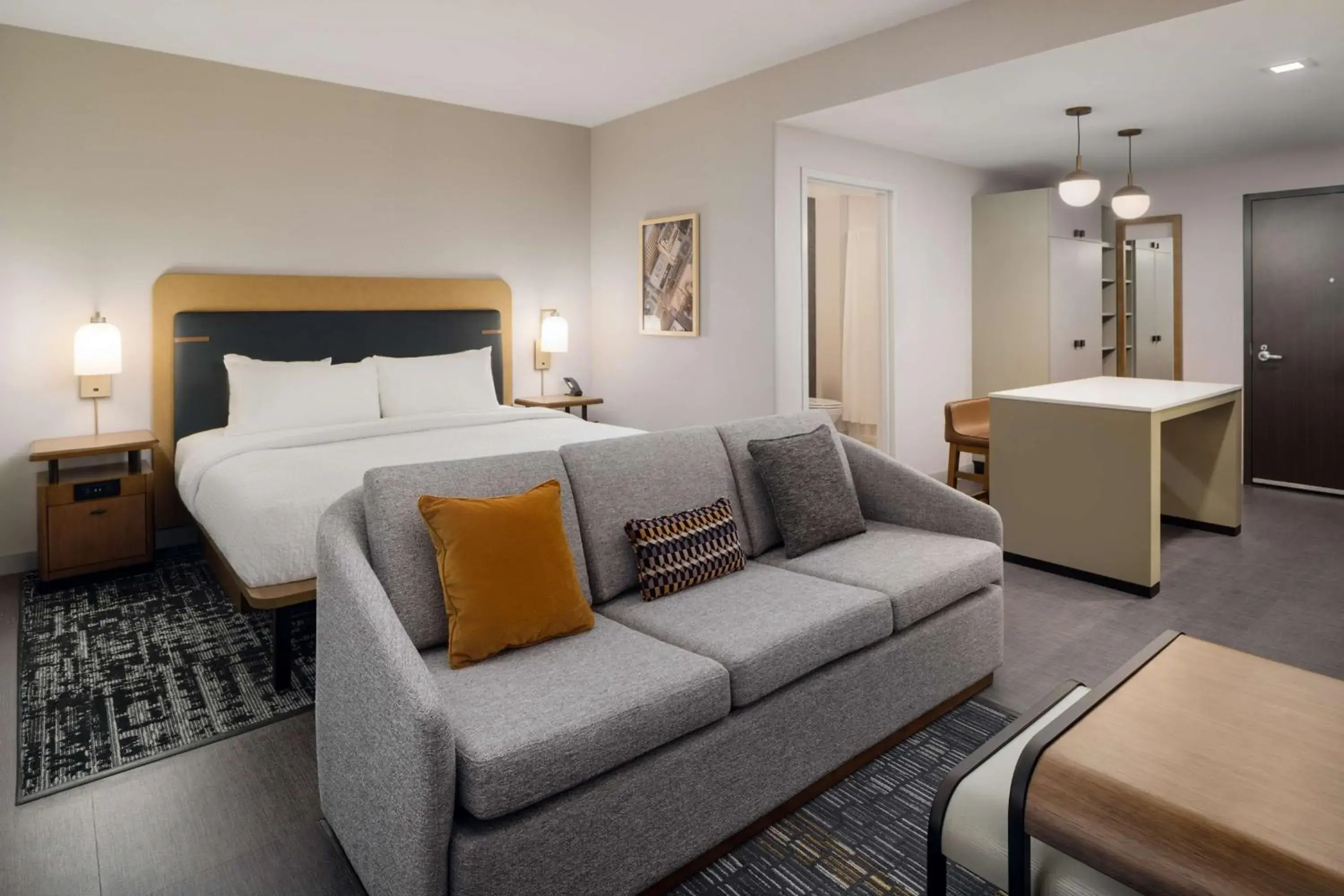 Bed in Homewood Suites By Hilton Raleigh Downtown Bed in Homewood Suites By Hilton Raleigh Downtown