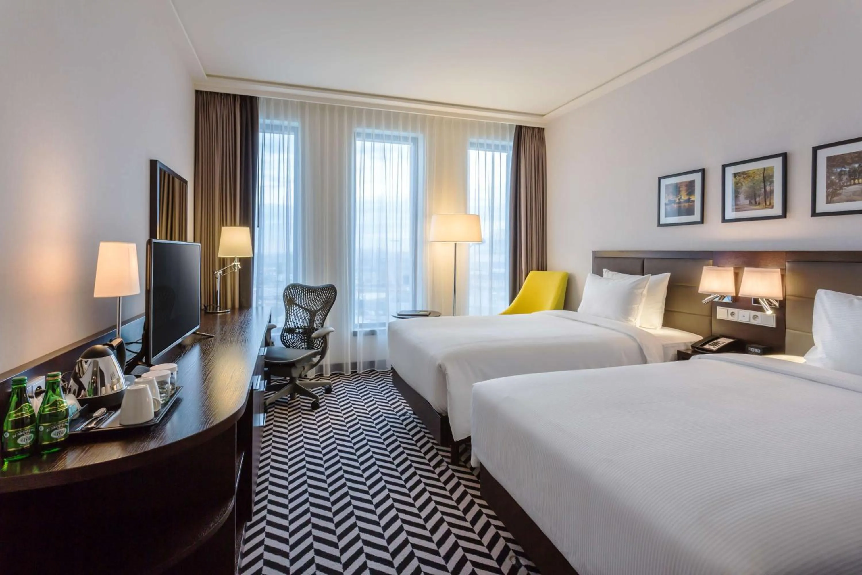 Bed in Hilton Garden Inn Krakow Airport