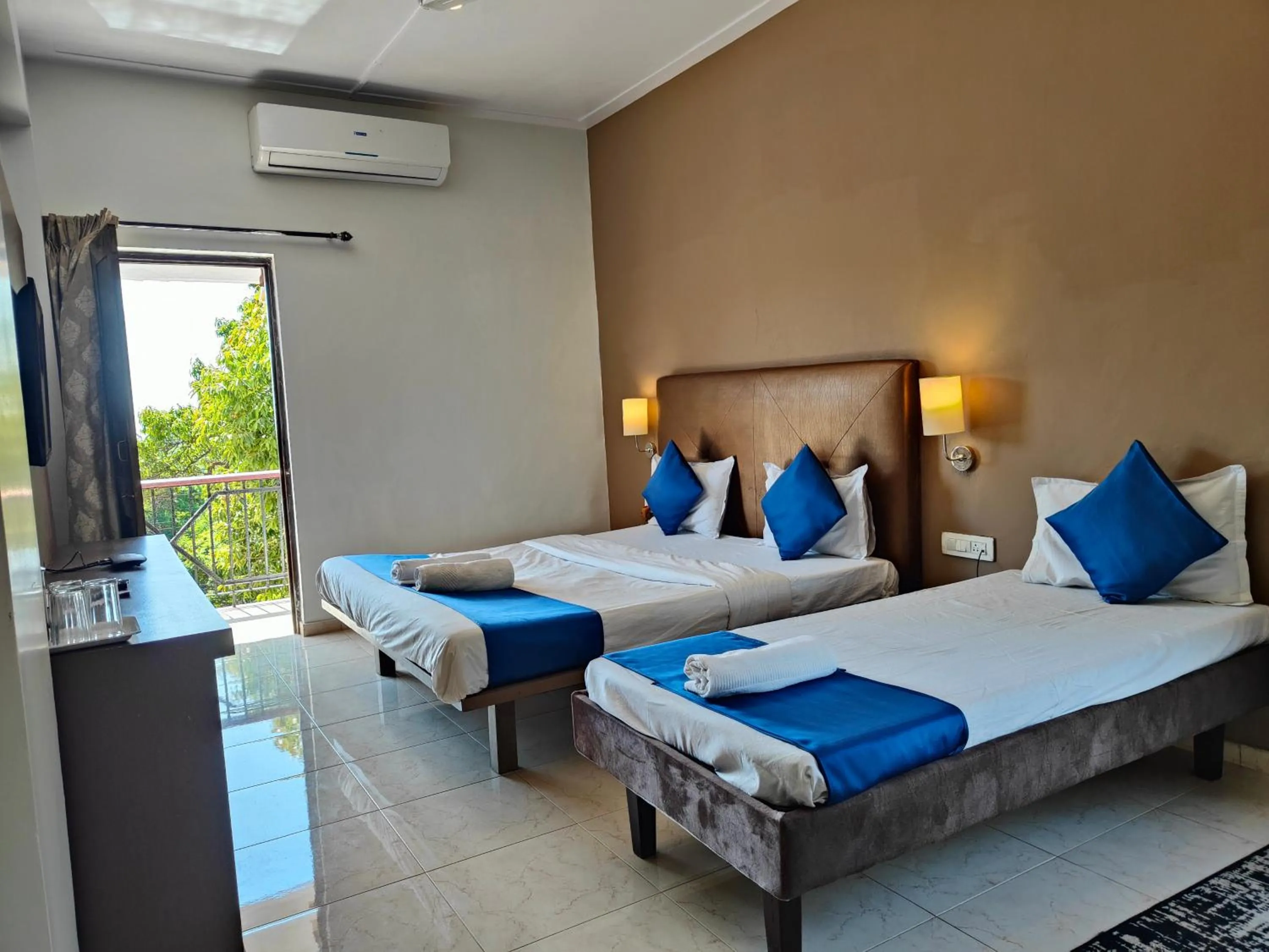 Bed in Rain Raga Resort