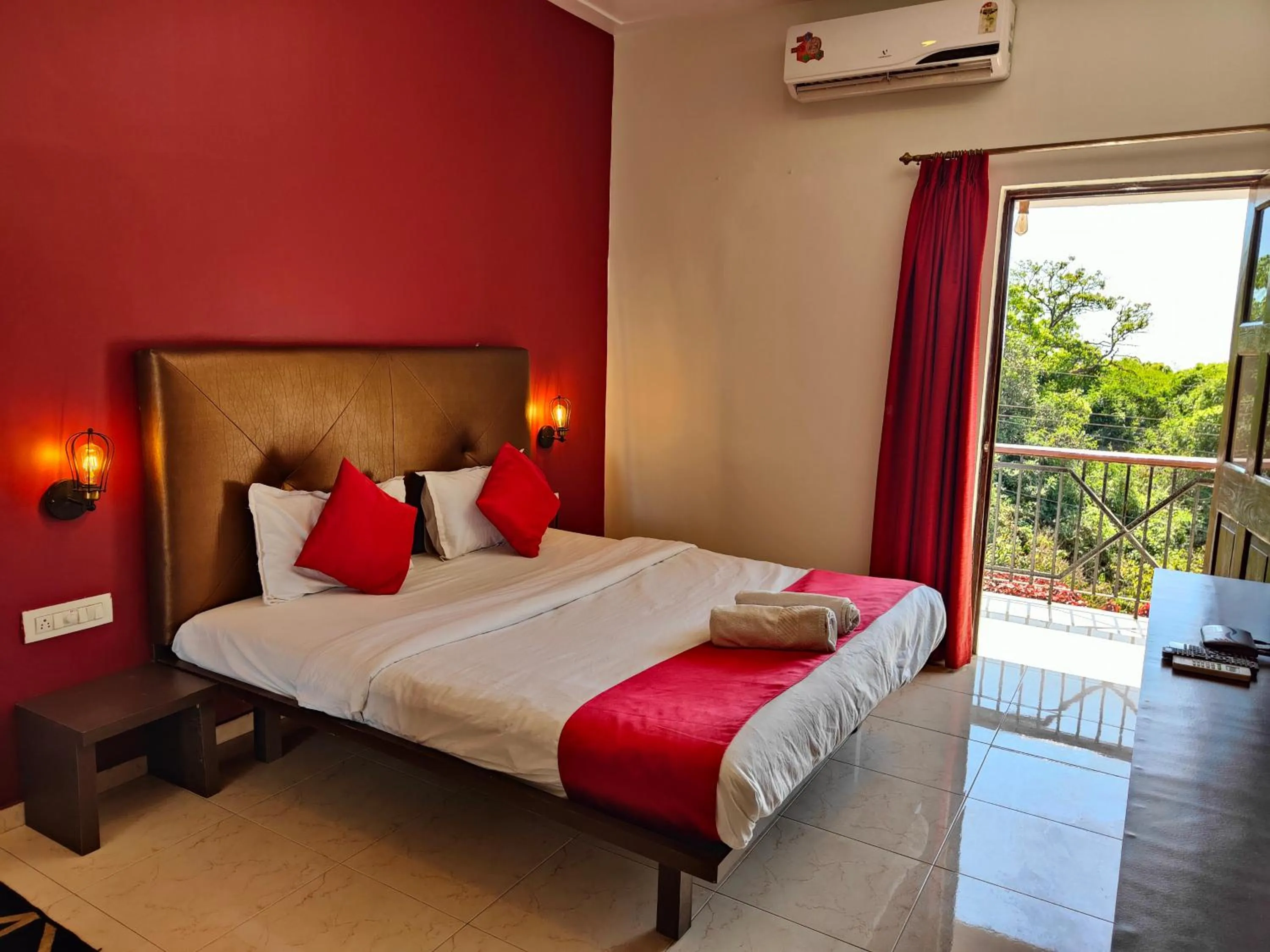 Bed in Rain Raga Resort