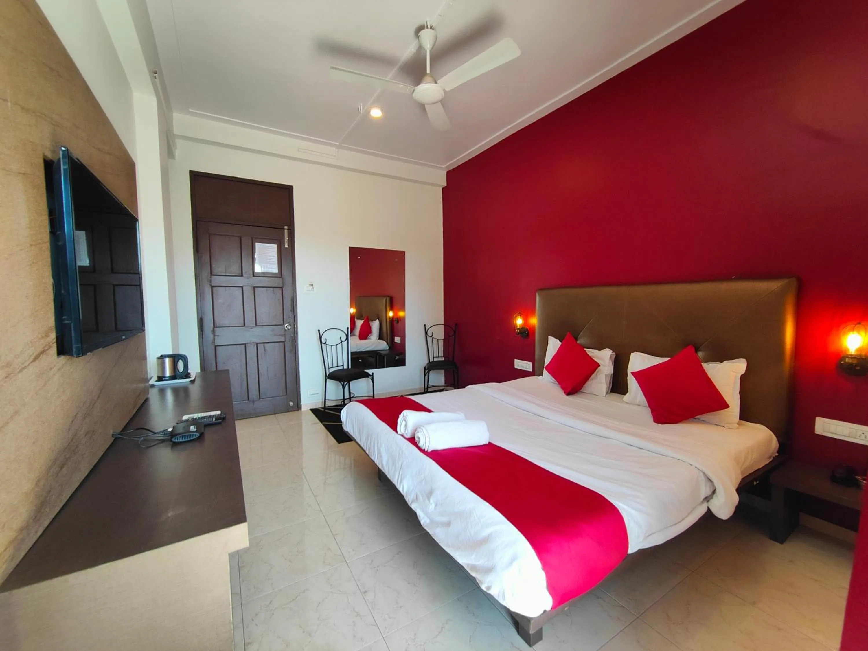 View (from property/room), Bed in Rain Raga Resort