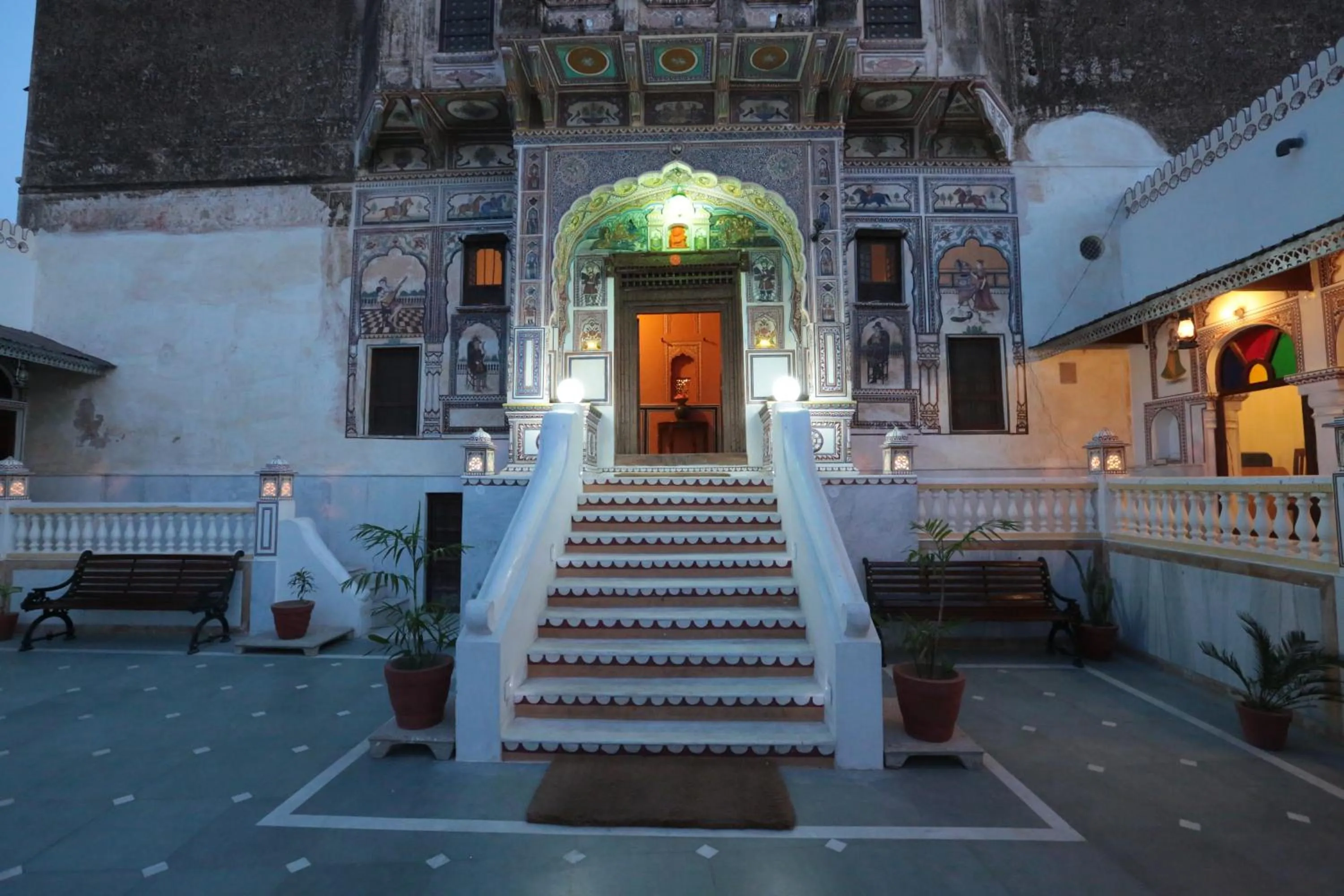 Facade/entrance in Hotel Radhika Haveli, Mandawa