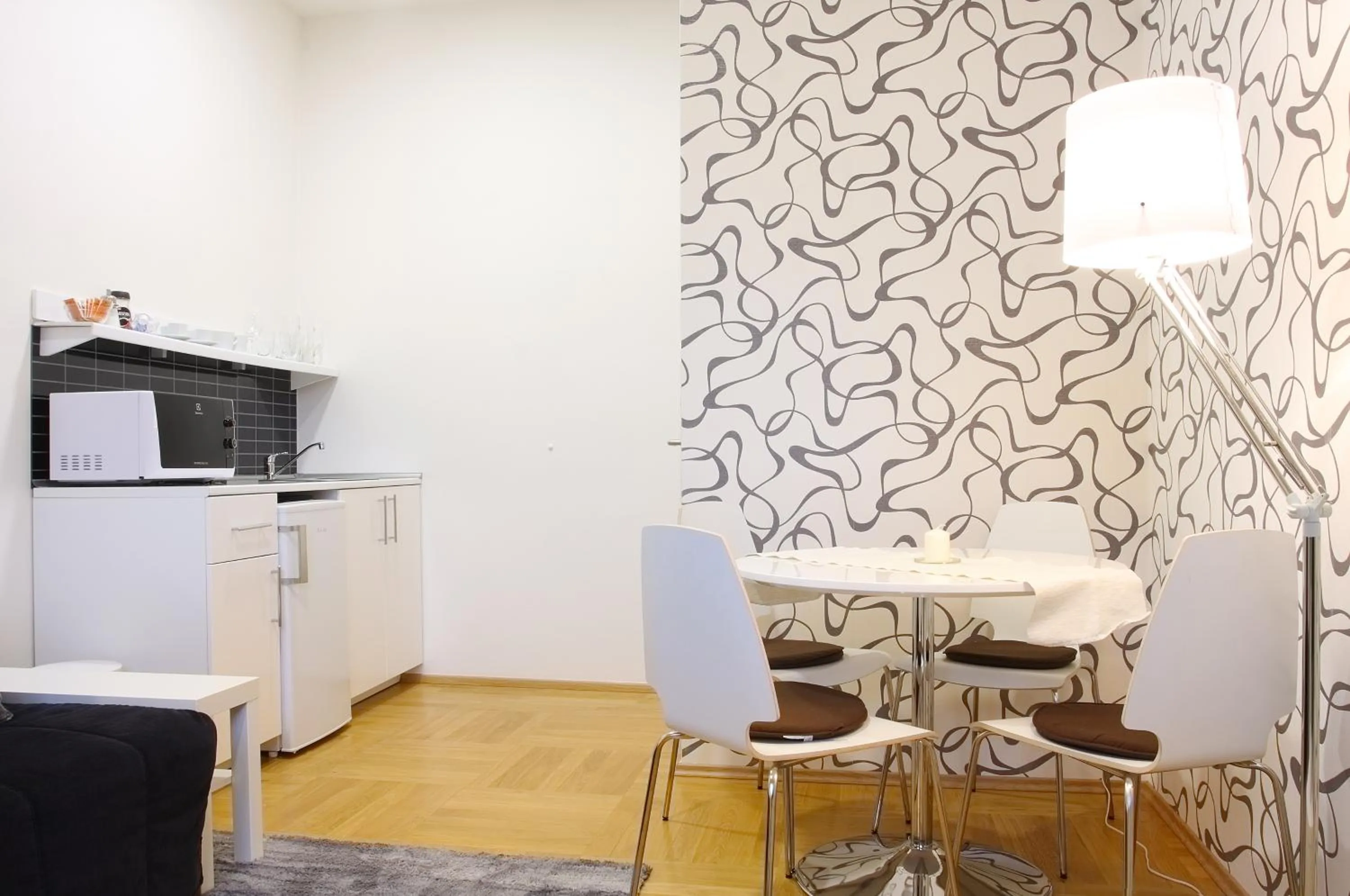 Dining area in Atrium Apartments