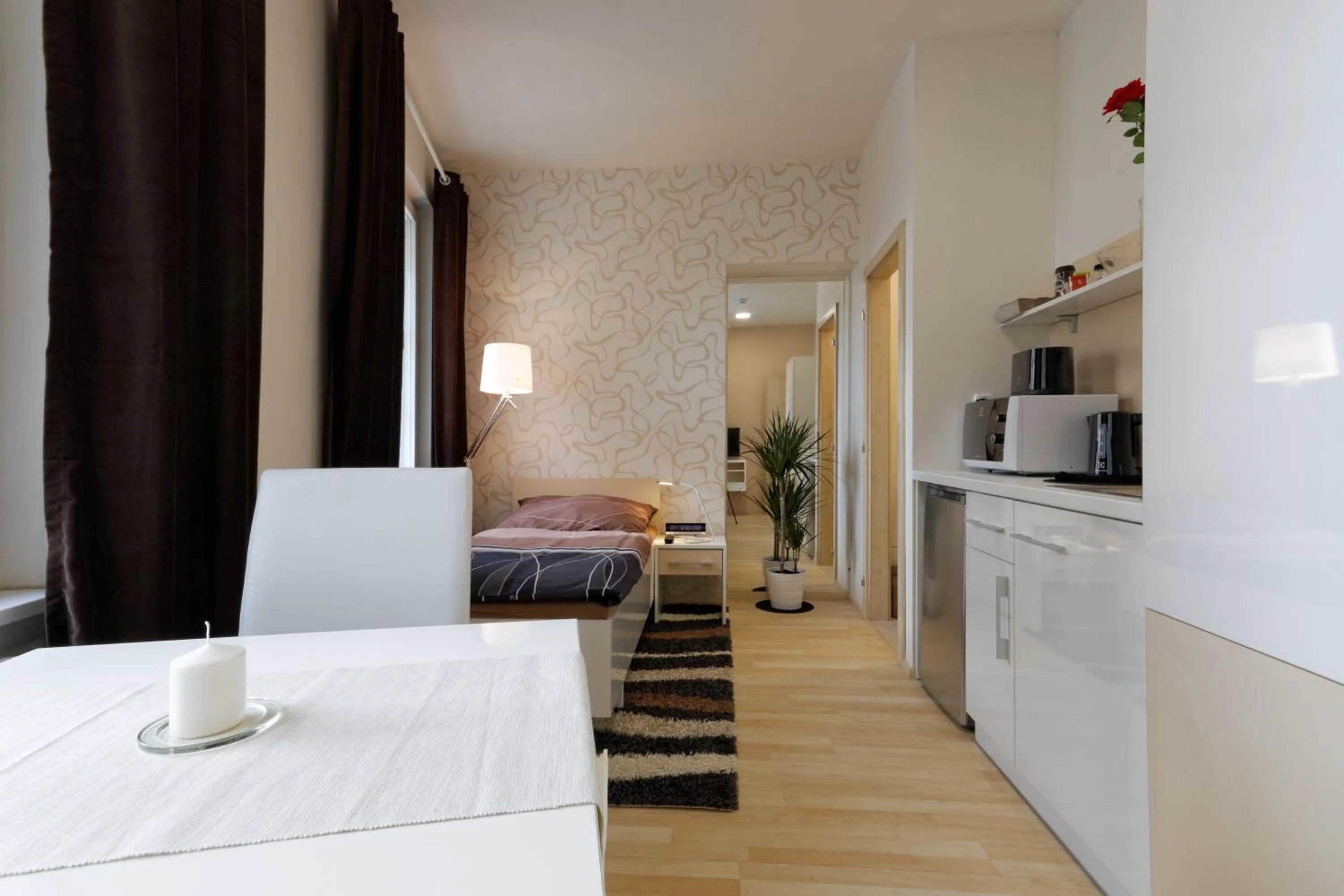 Photo of the whole room in Atrium Apartments