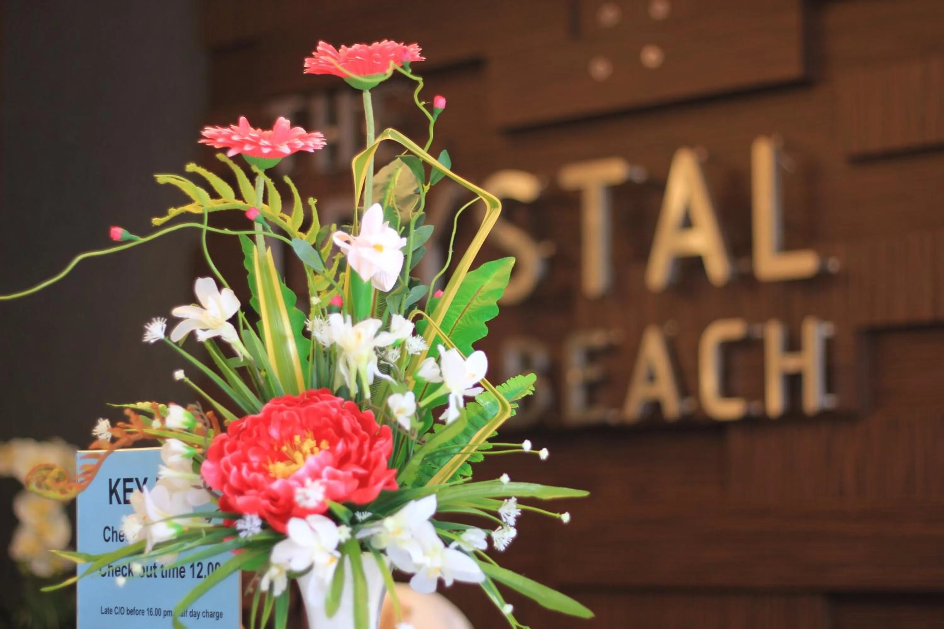 Lobby or reception in The Crystal Beach Hotel