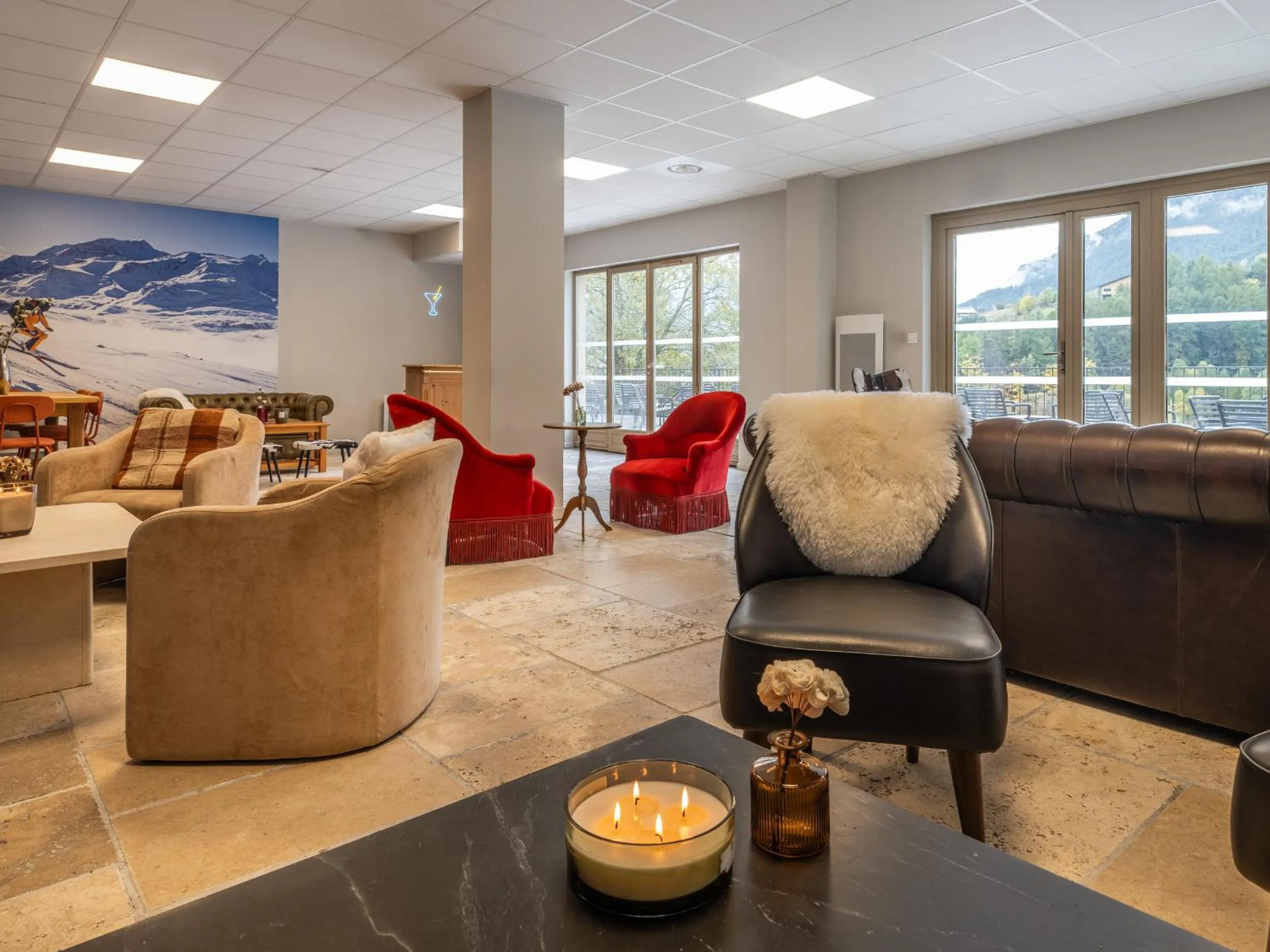 Seating area in SUNWEB Les Terrasses de Termignon - Val-Cenis