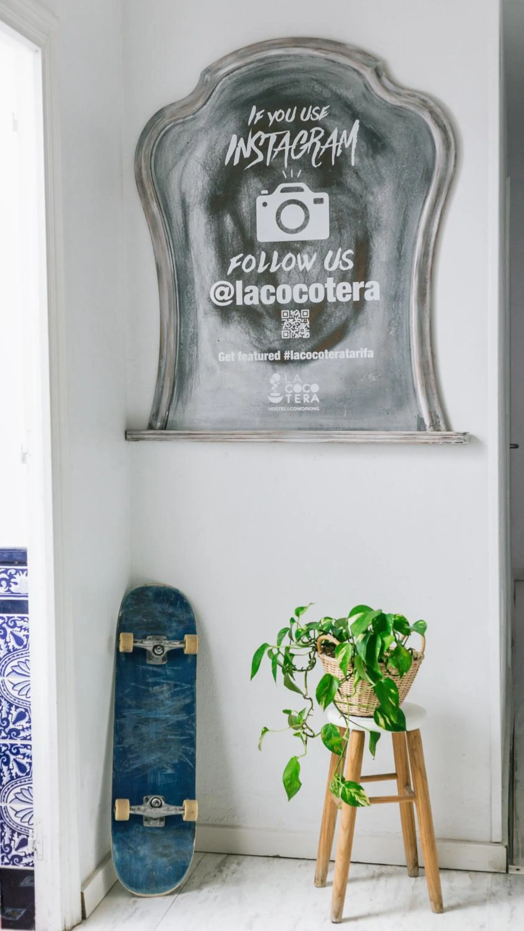 Decorative detail in La Cocotera Boutique Hostel & Coworking