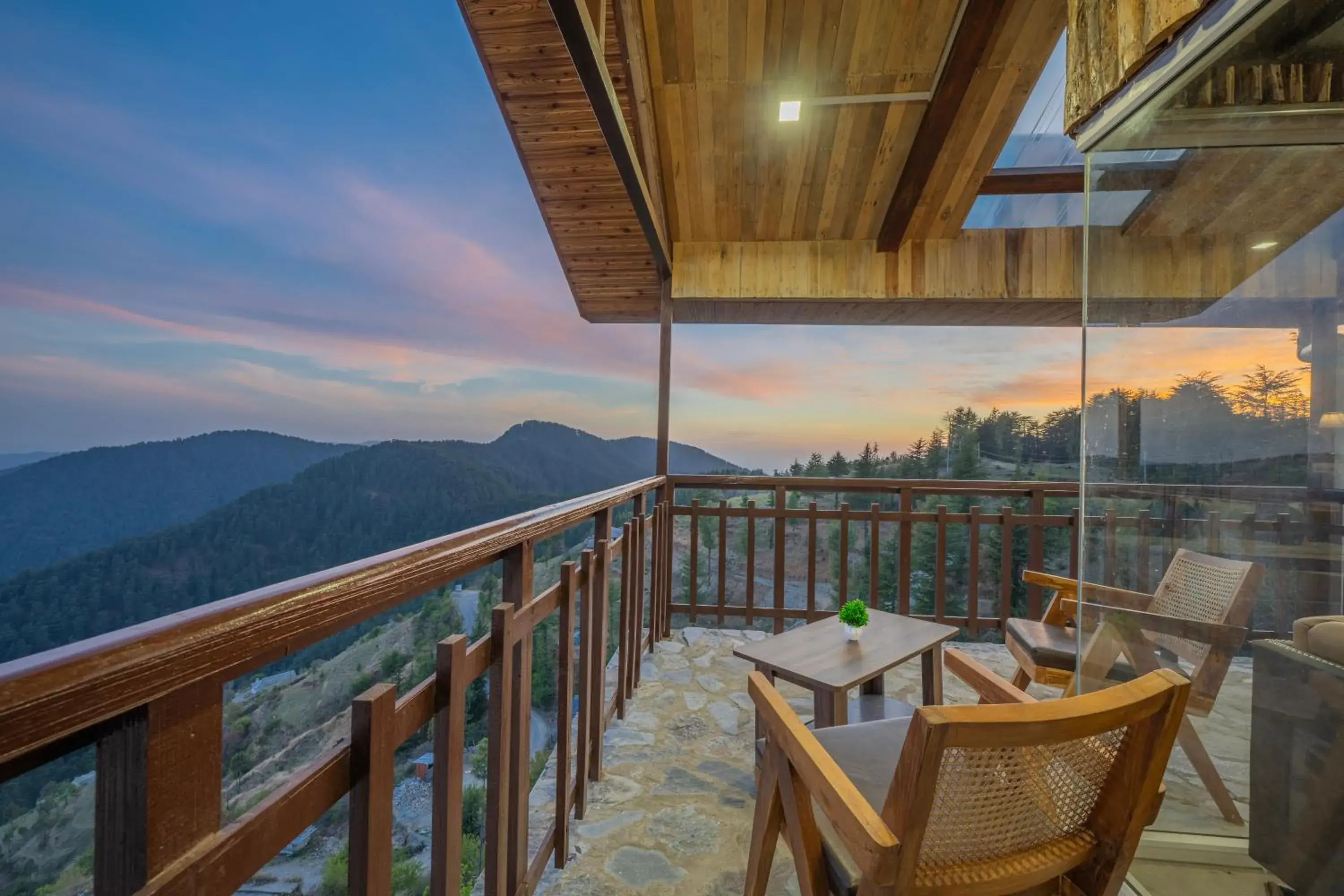 Balcony/Terrace in Hotel Wood Winds - A Best Valley View Hotel Balcony/Terrace in Hotel Wood Winds - A Best Valley View Hotel