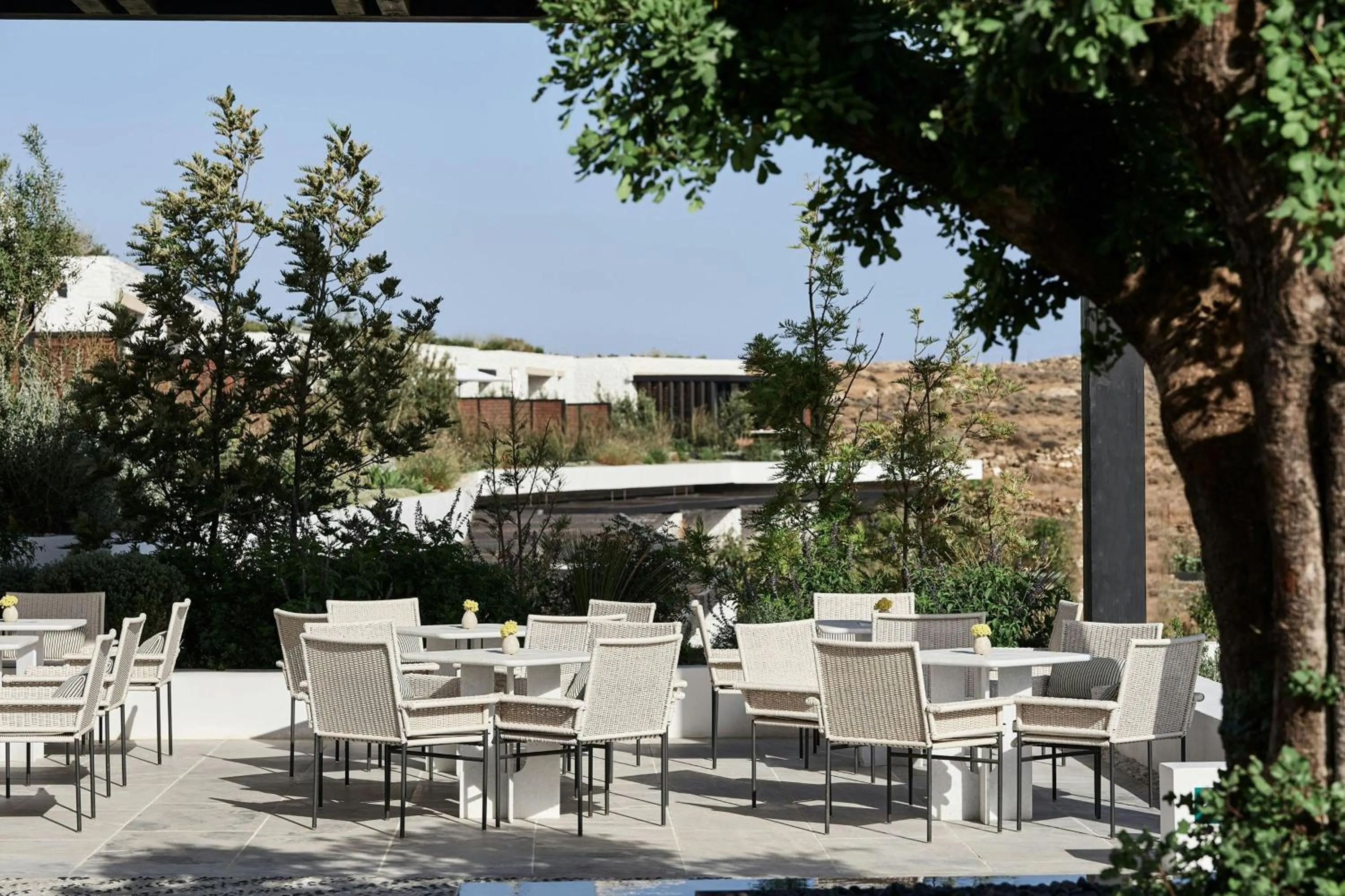 Swimming pool in Odera, Tinos, Autograph Collection