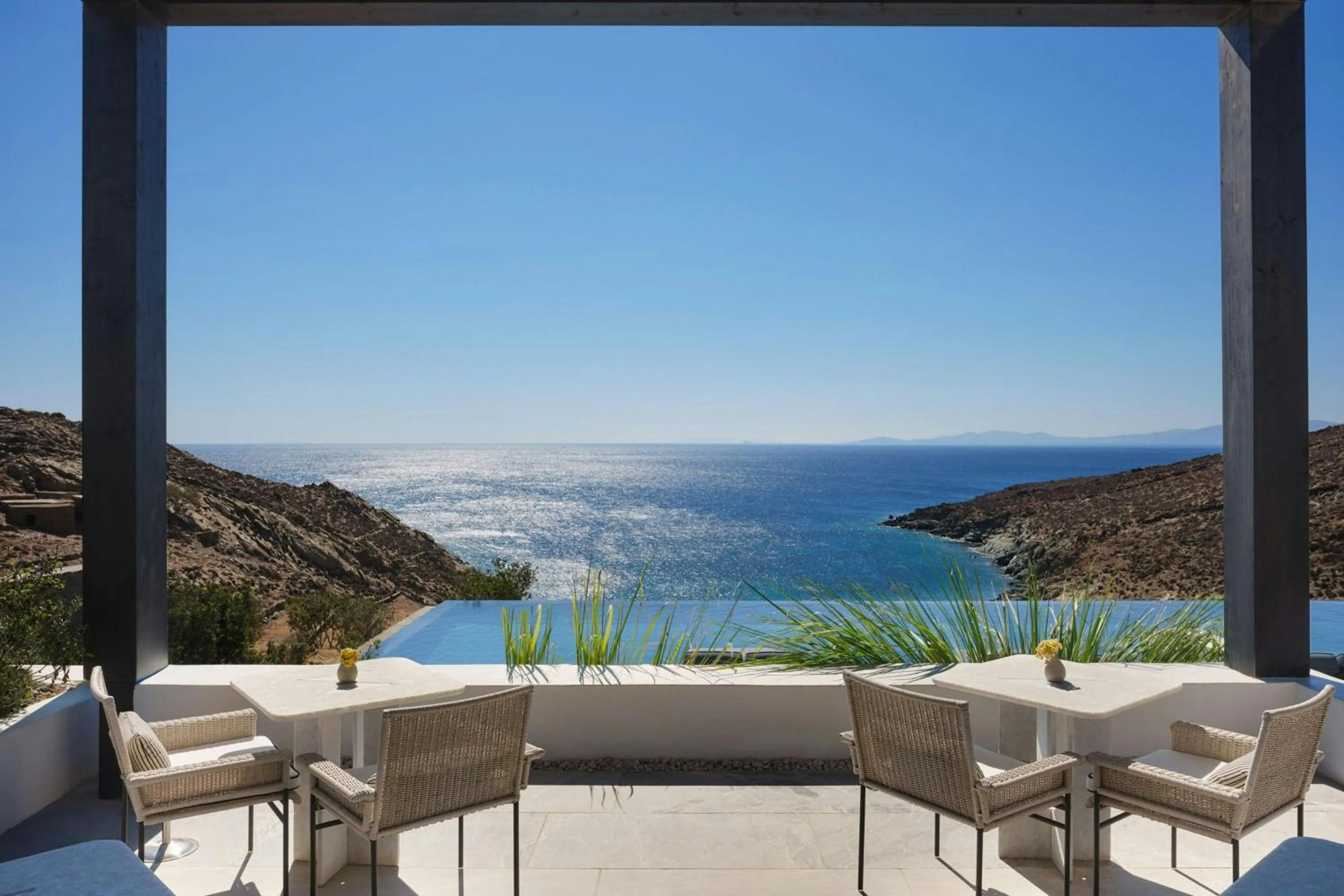 Swimming pool in Odera, Tinos, Autograph Collection