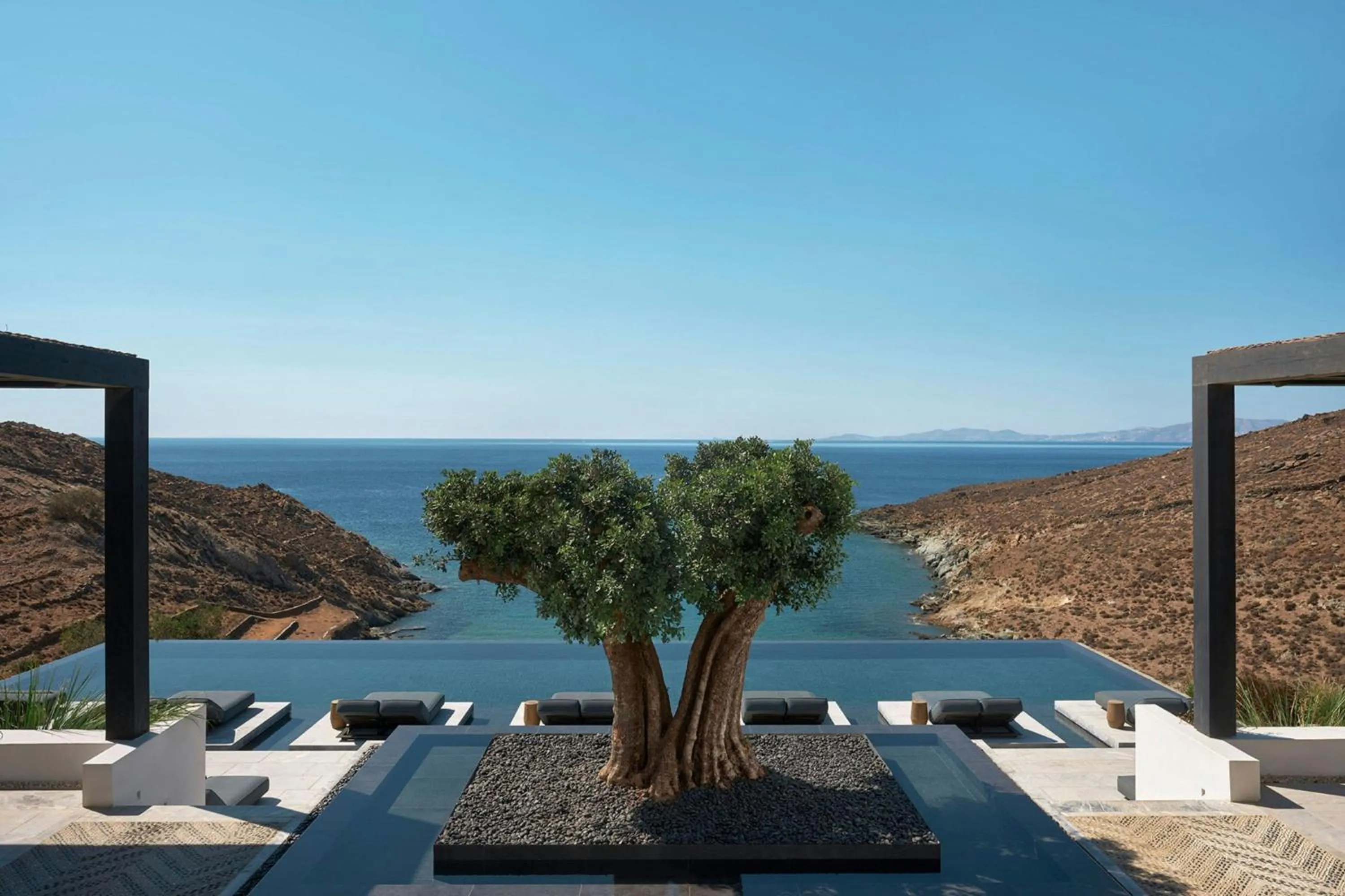Swimming pool in Odera, Tinos, Autograph Collection