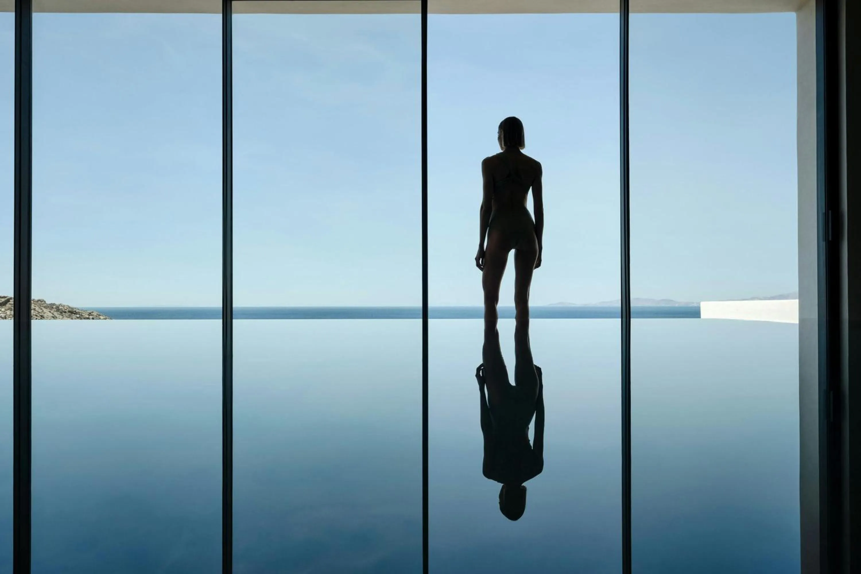 Swimming pool in Odera, Tinos, Autograph Collection