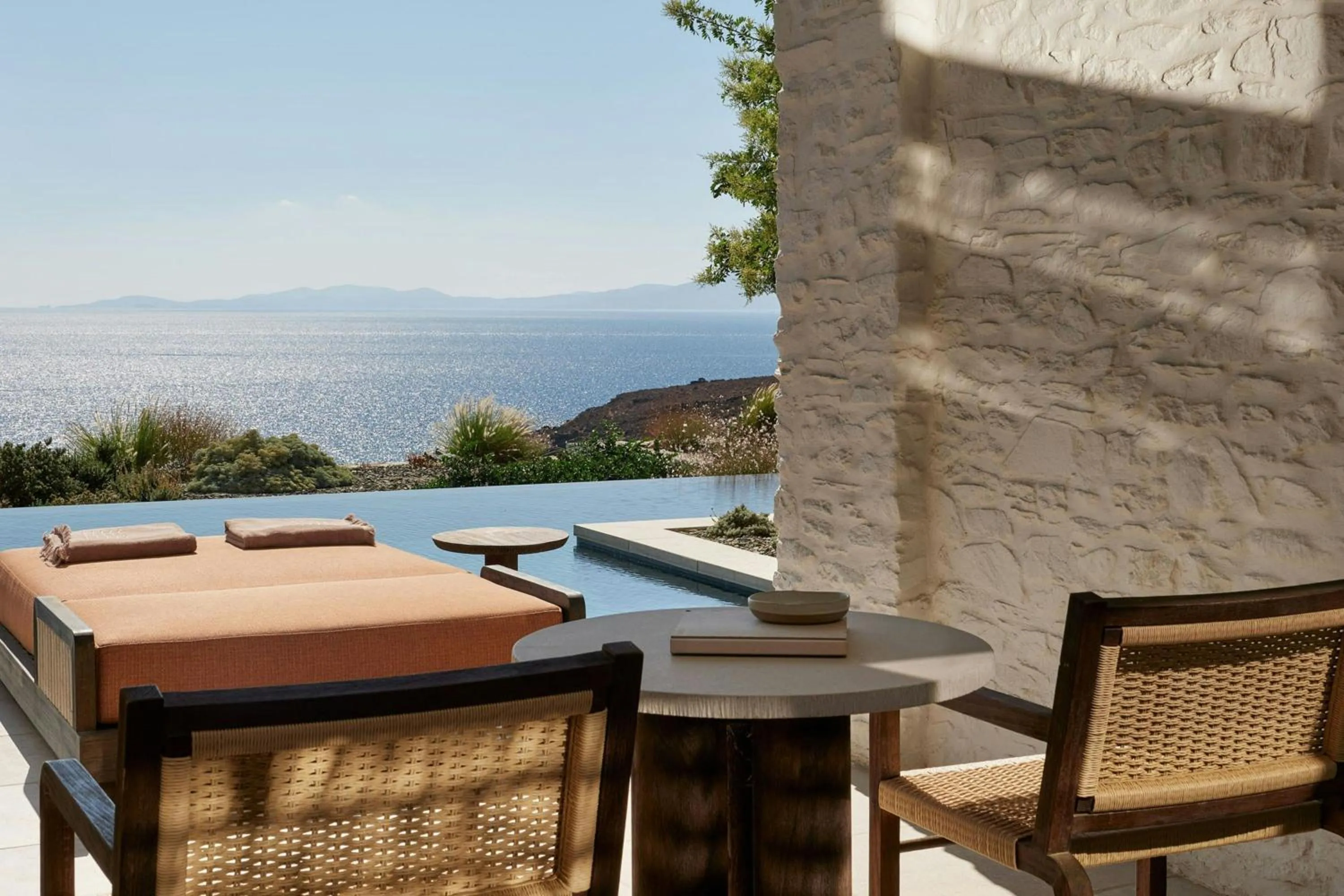 Swimming pool in Odera, Tinos, Autograph Collection