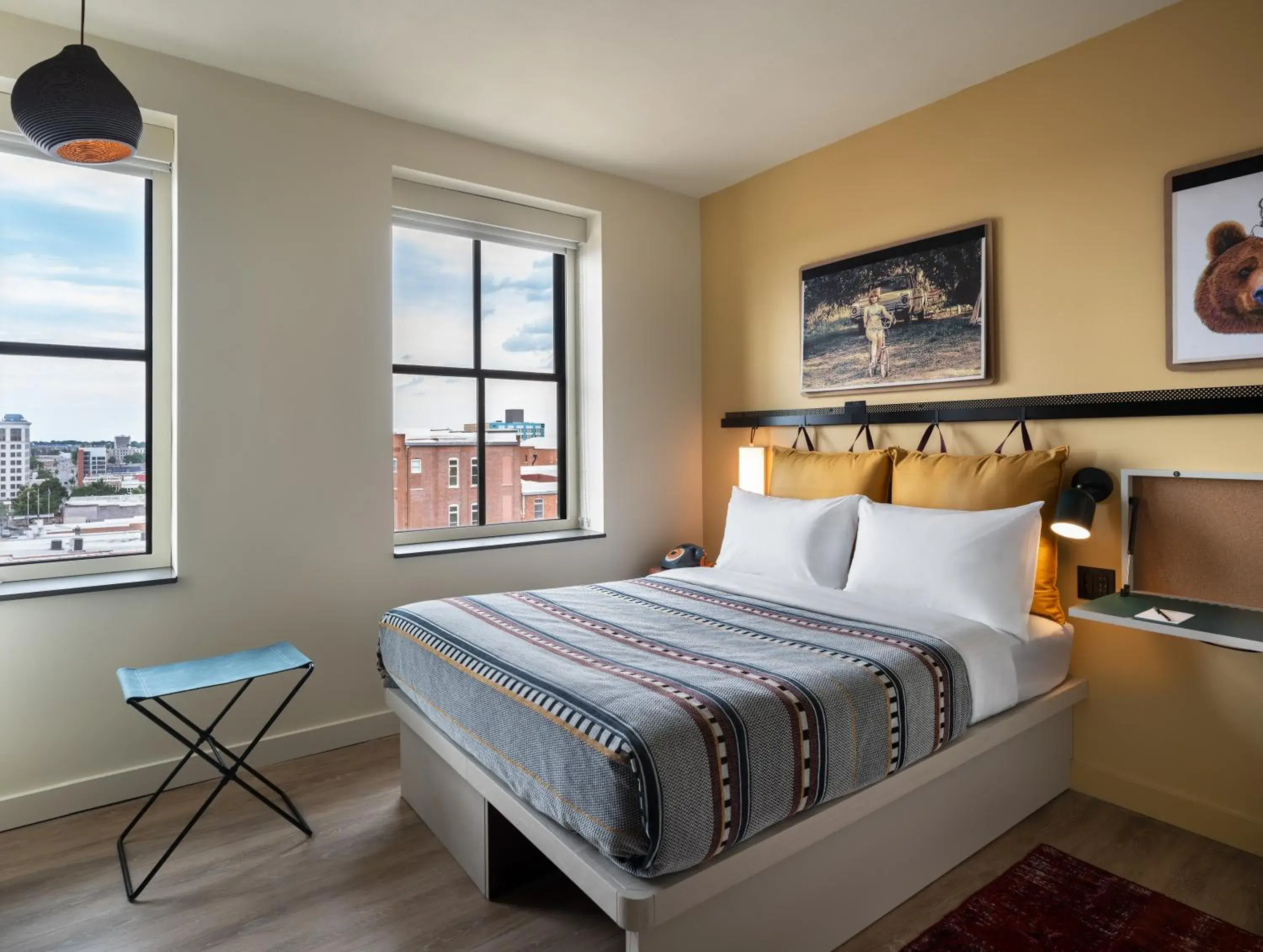 Queen Room - City View in Moxy Springfield Downtown Queen Room - City View in Moxy Springfield Downtown