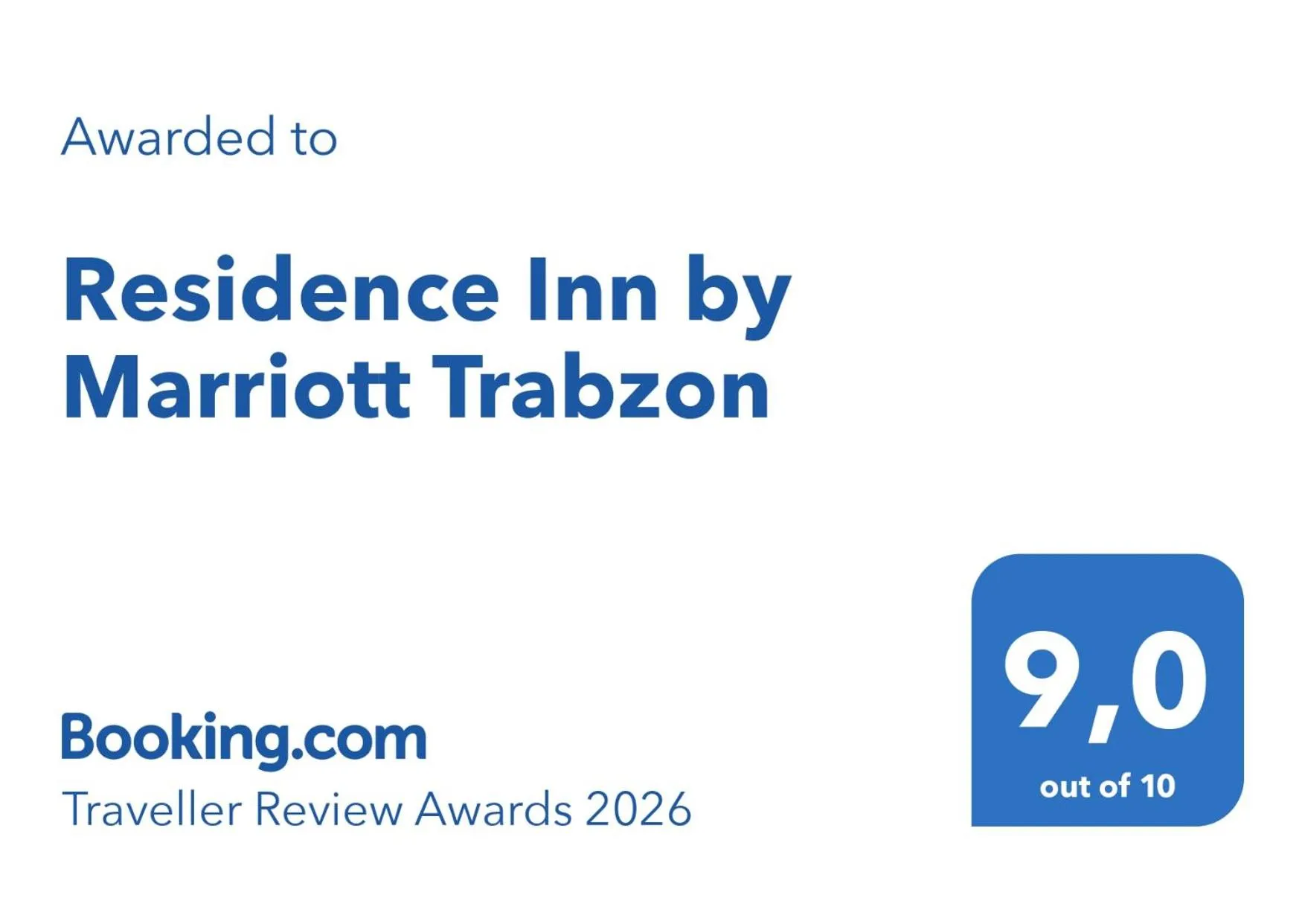 Logo/Certificate/Sign in Residence Inn by Marriott Trabzon