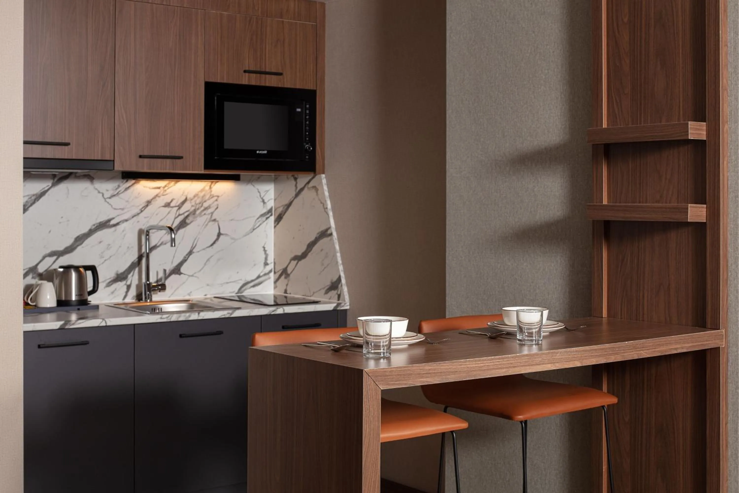 Kitchen or kitchenette in Residence Inn by Marriott Trabzon