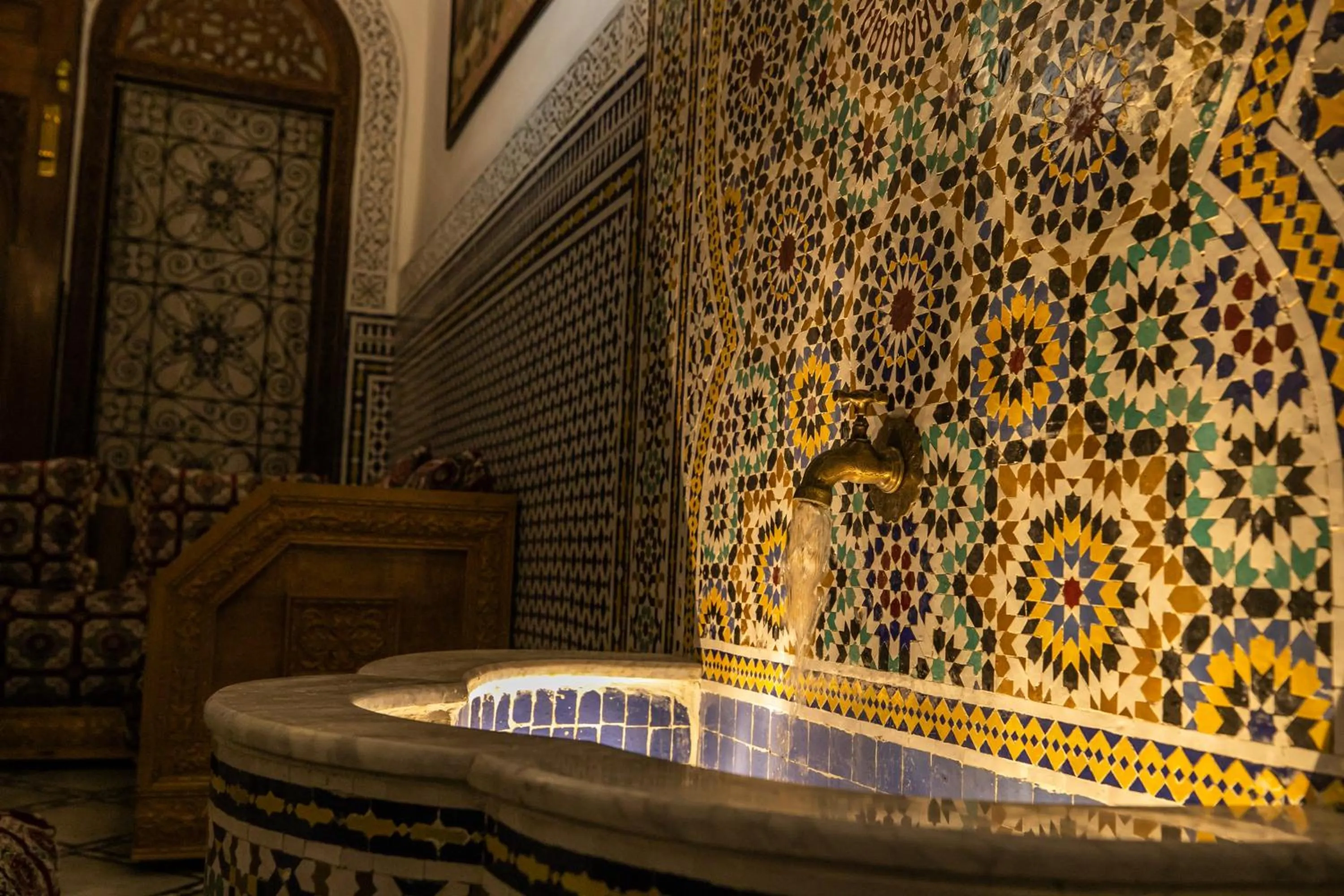Inner courtyard view in Riad Jamal