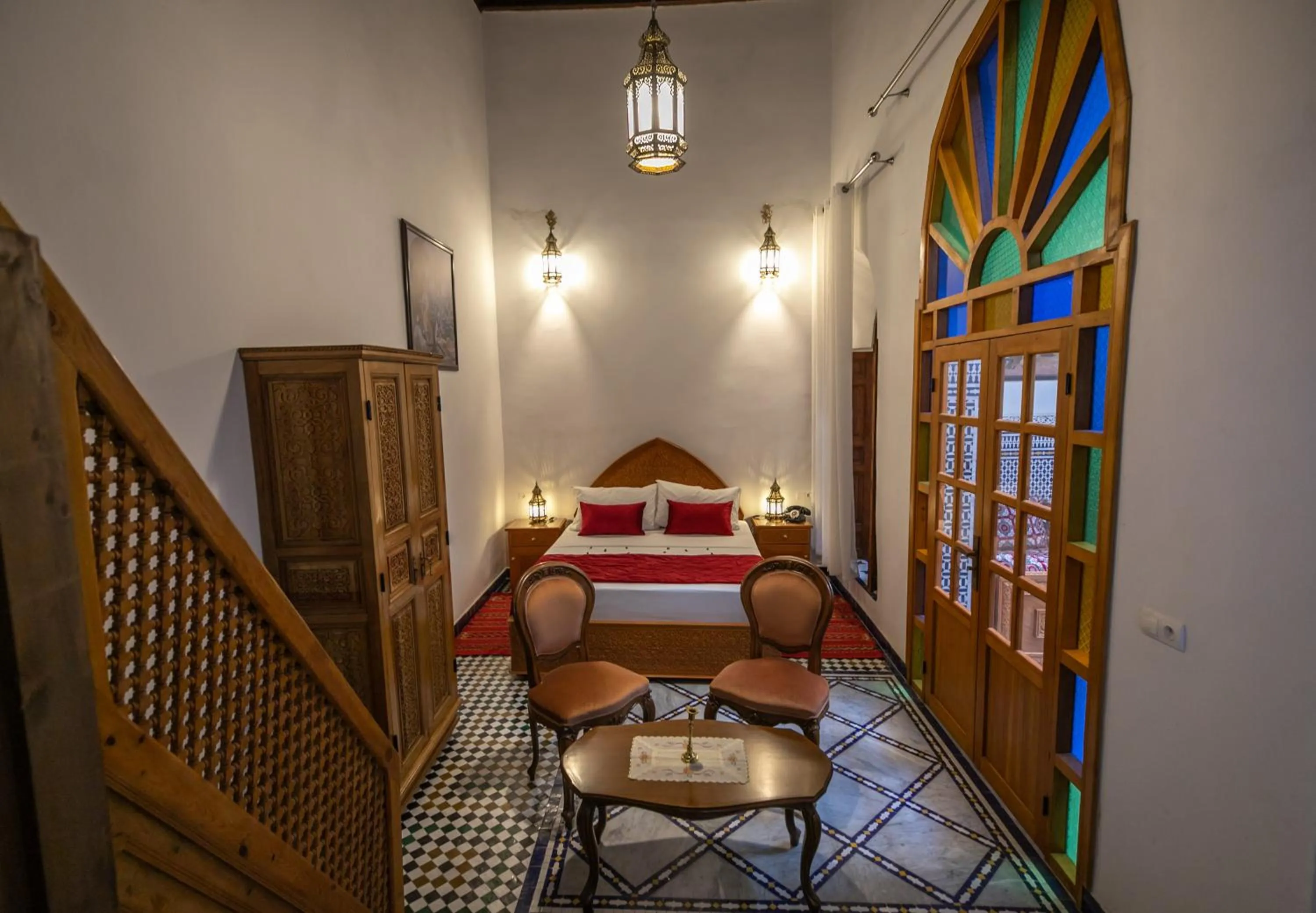 Bed in Riad Jamal
