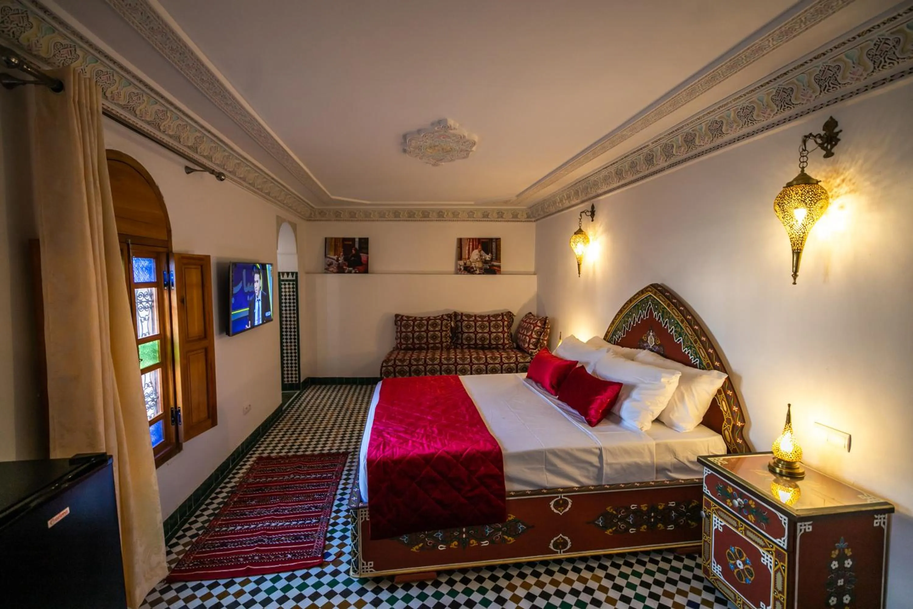 Bed in Riad Jamal