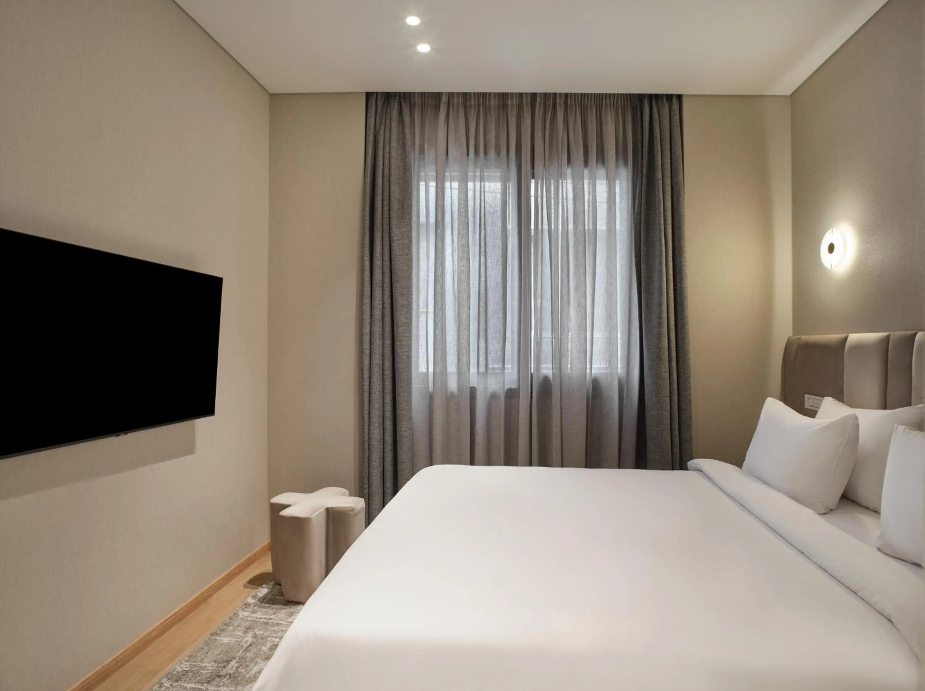 Bed in Nur Outline Aparthotel