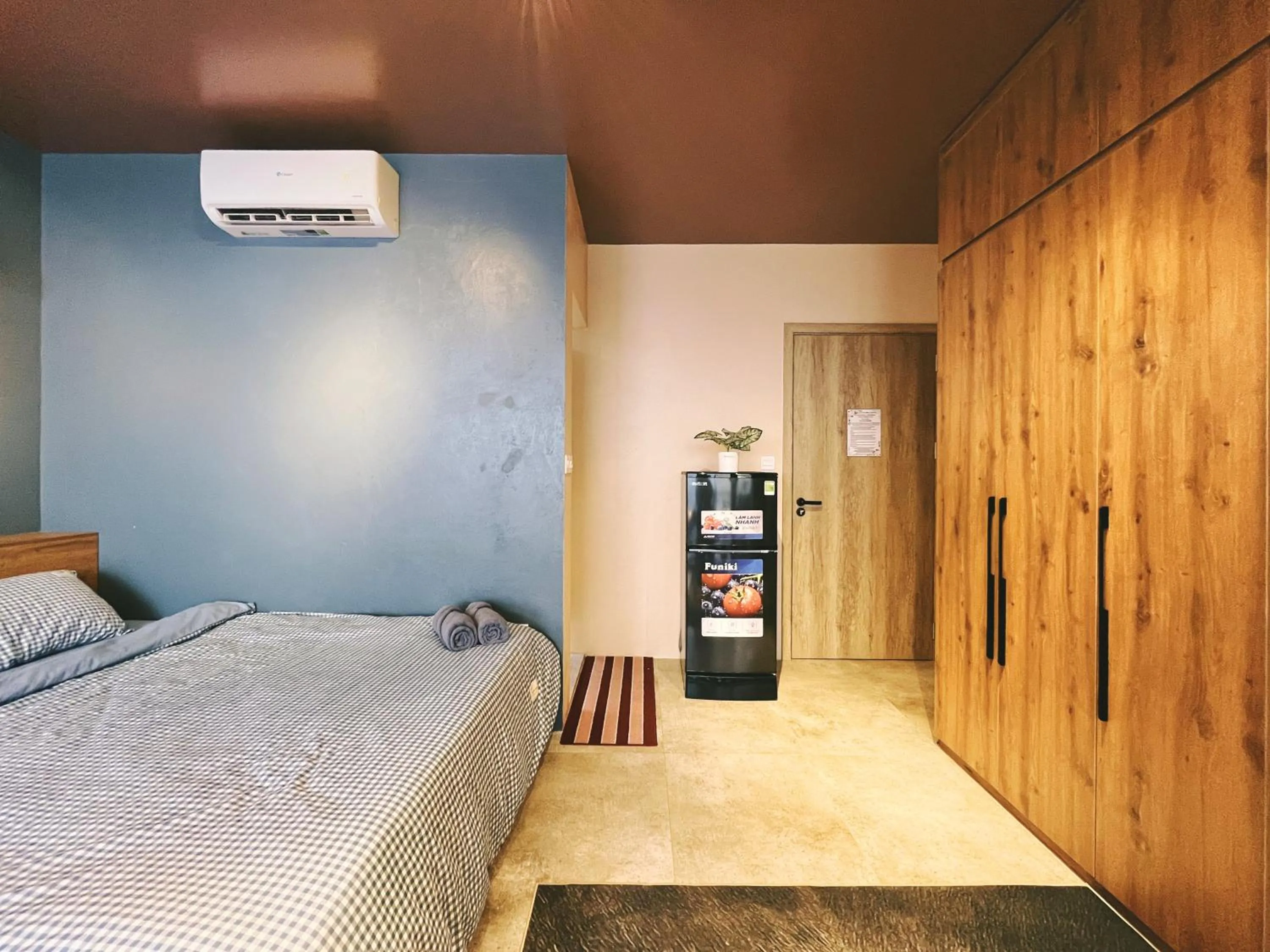air conditioner, Bed in The Shilla Apartment