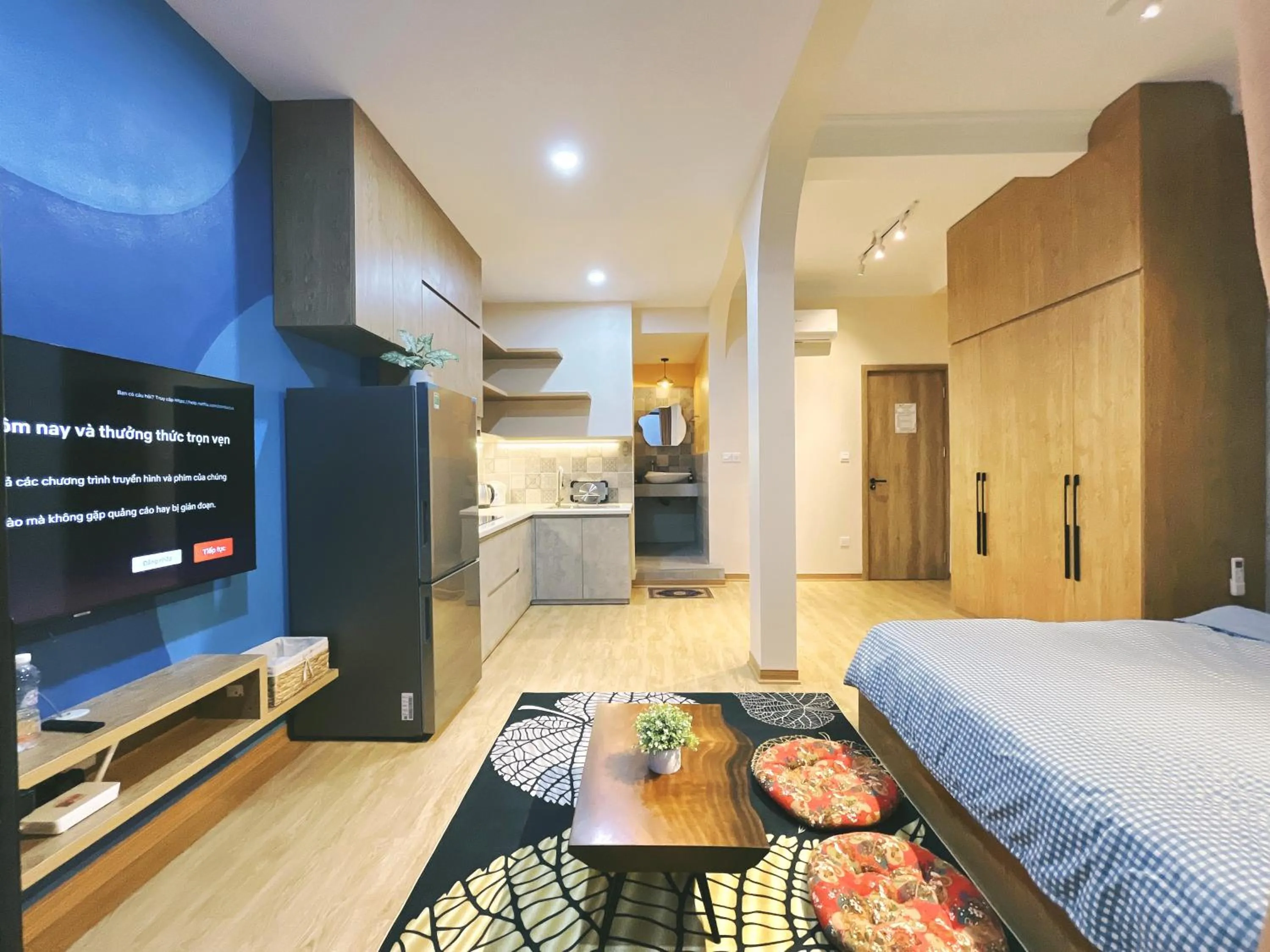Living room, Bed in The Shilla Apartment