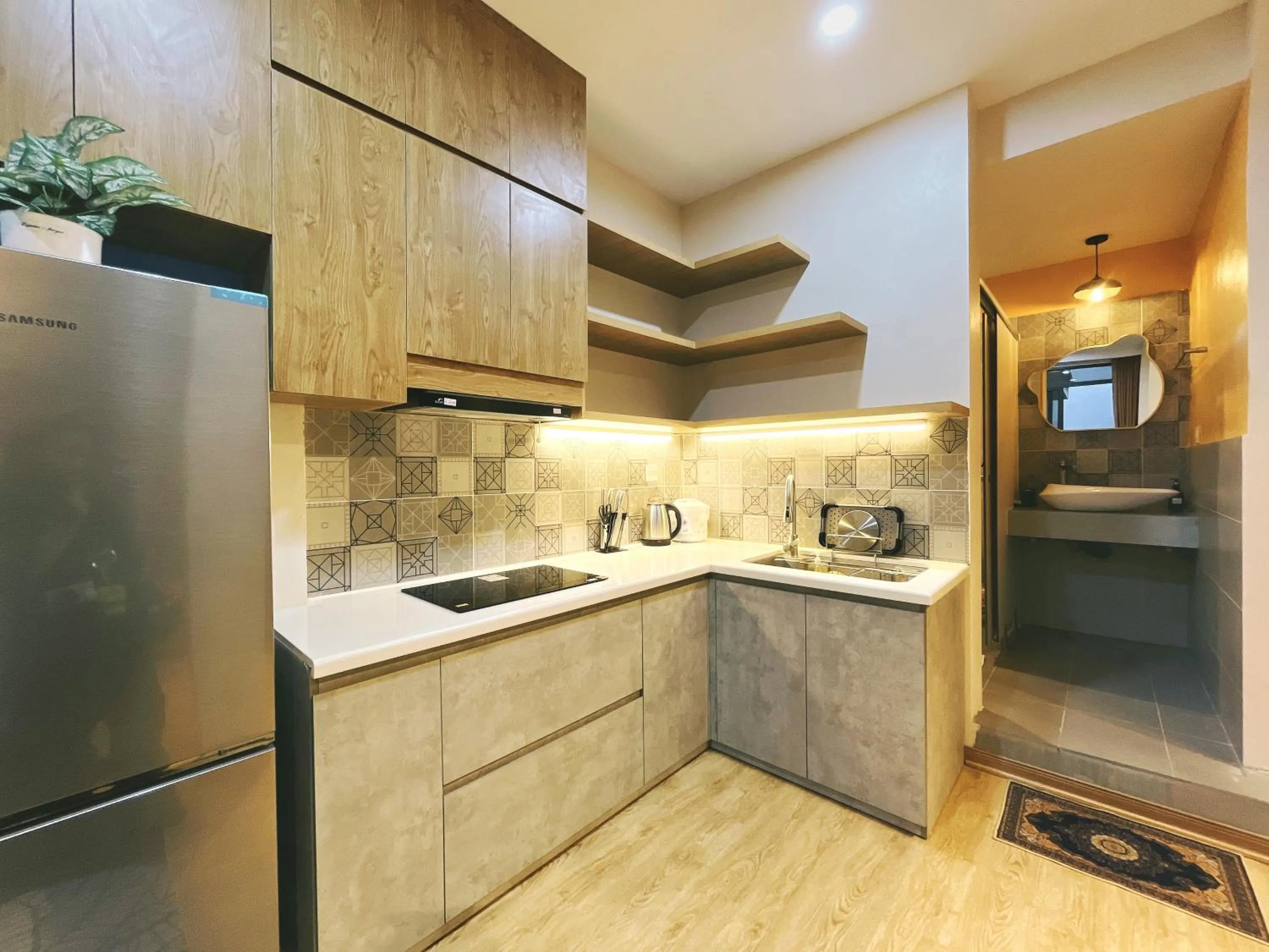 Kitchen or kitchenette in The Shilla Apartment