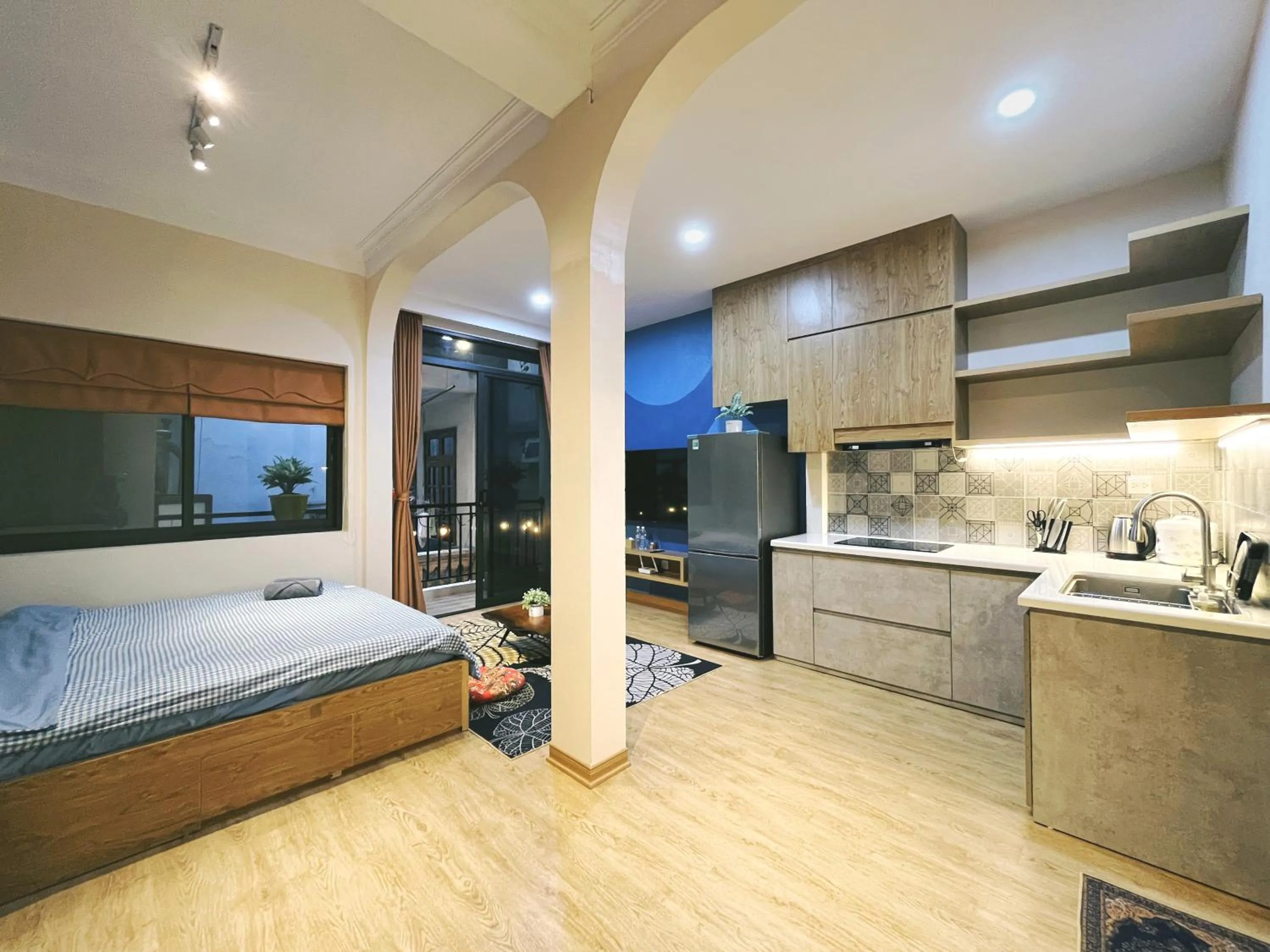 Living room, Bed in The Shilla Apartment