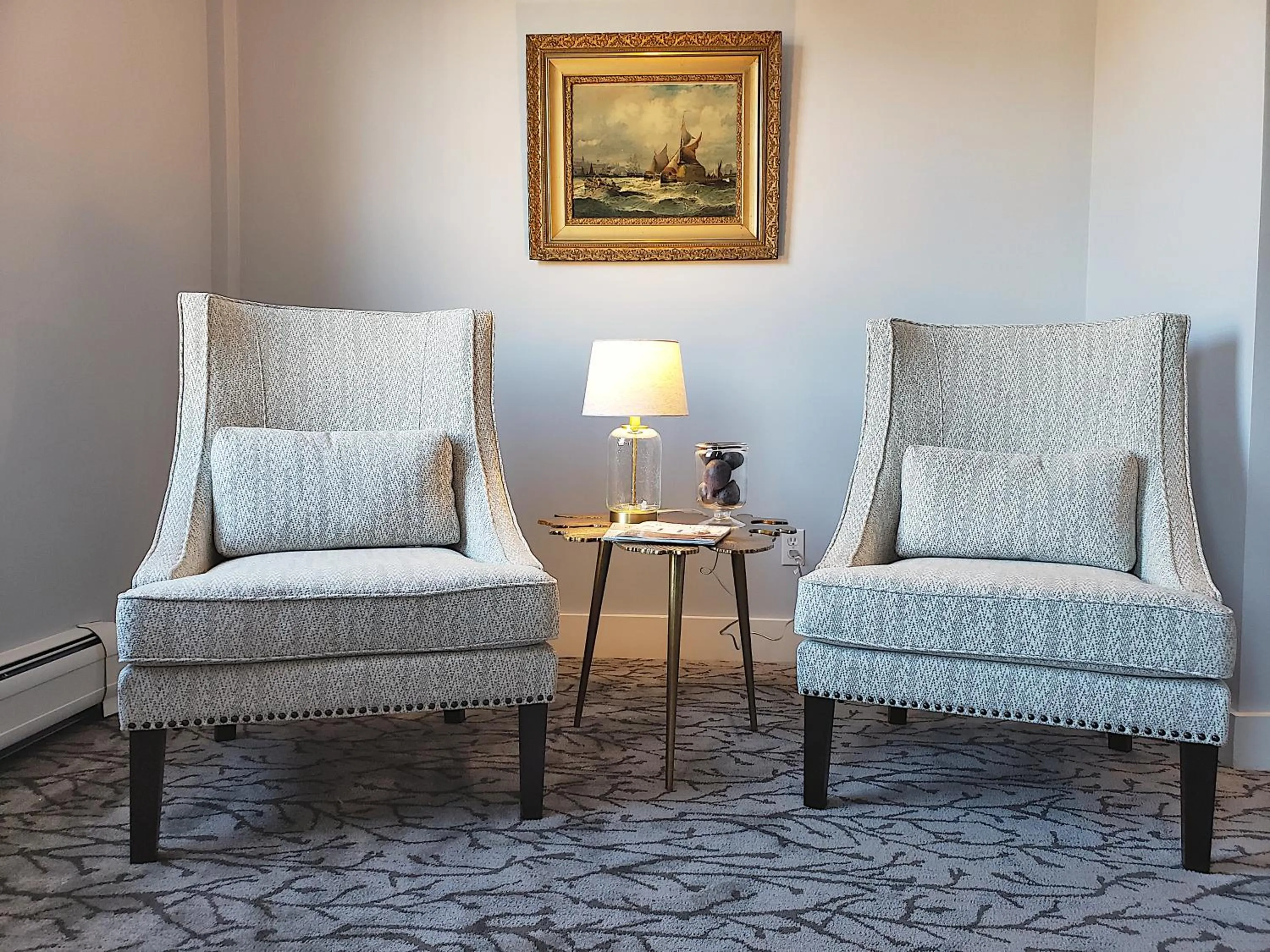 Seating area in Little Fig Hotel