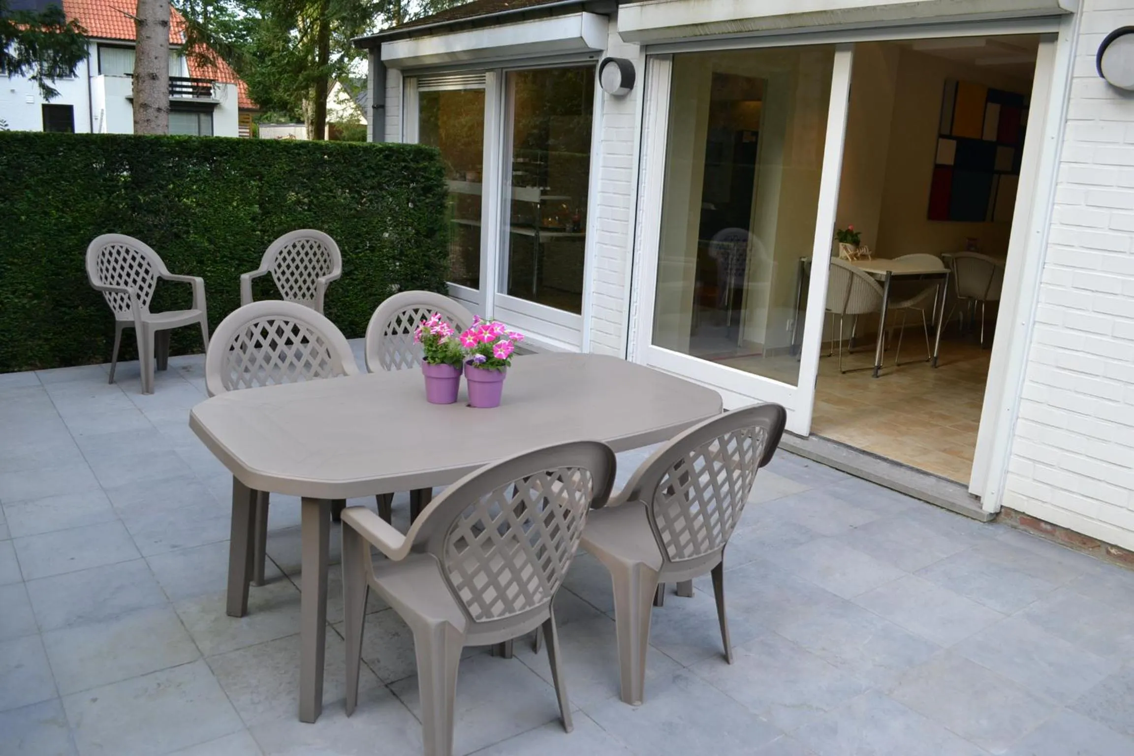 Balcony/Terrace in B&B Lobelia-Brugge