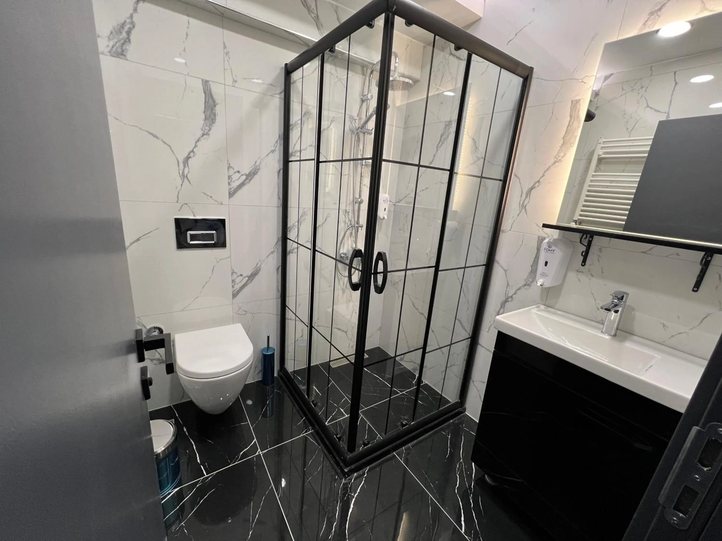 Shower in The Blue Suites