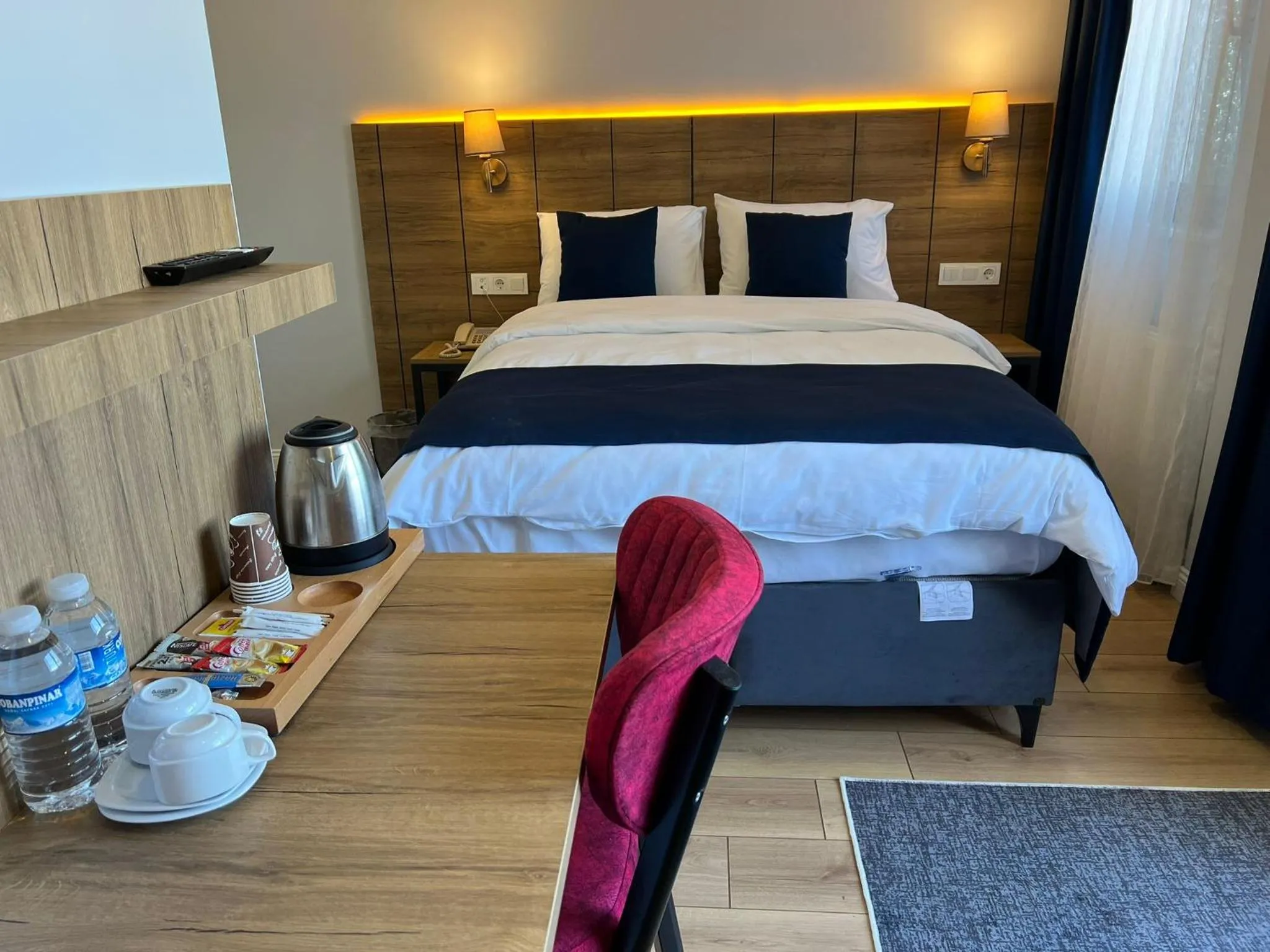 Balcony/Terrace, Bed in The Blue Suites