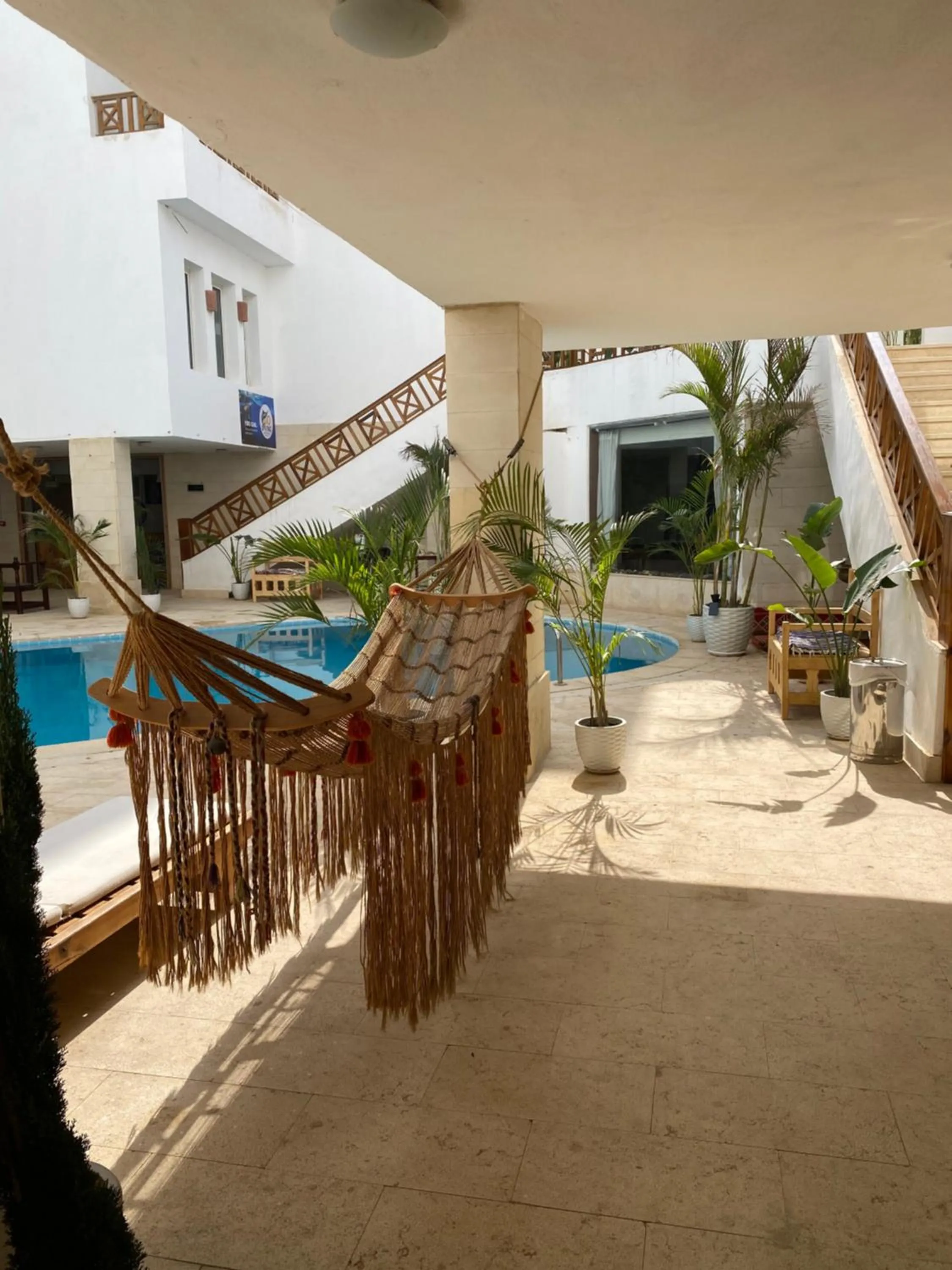 Swimming pool in Blue Vision Diving Hotel