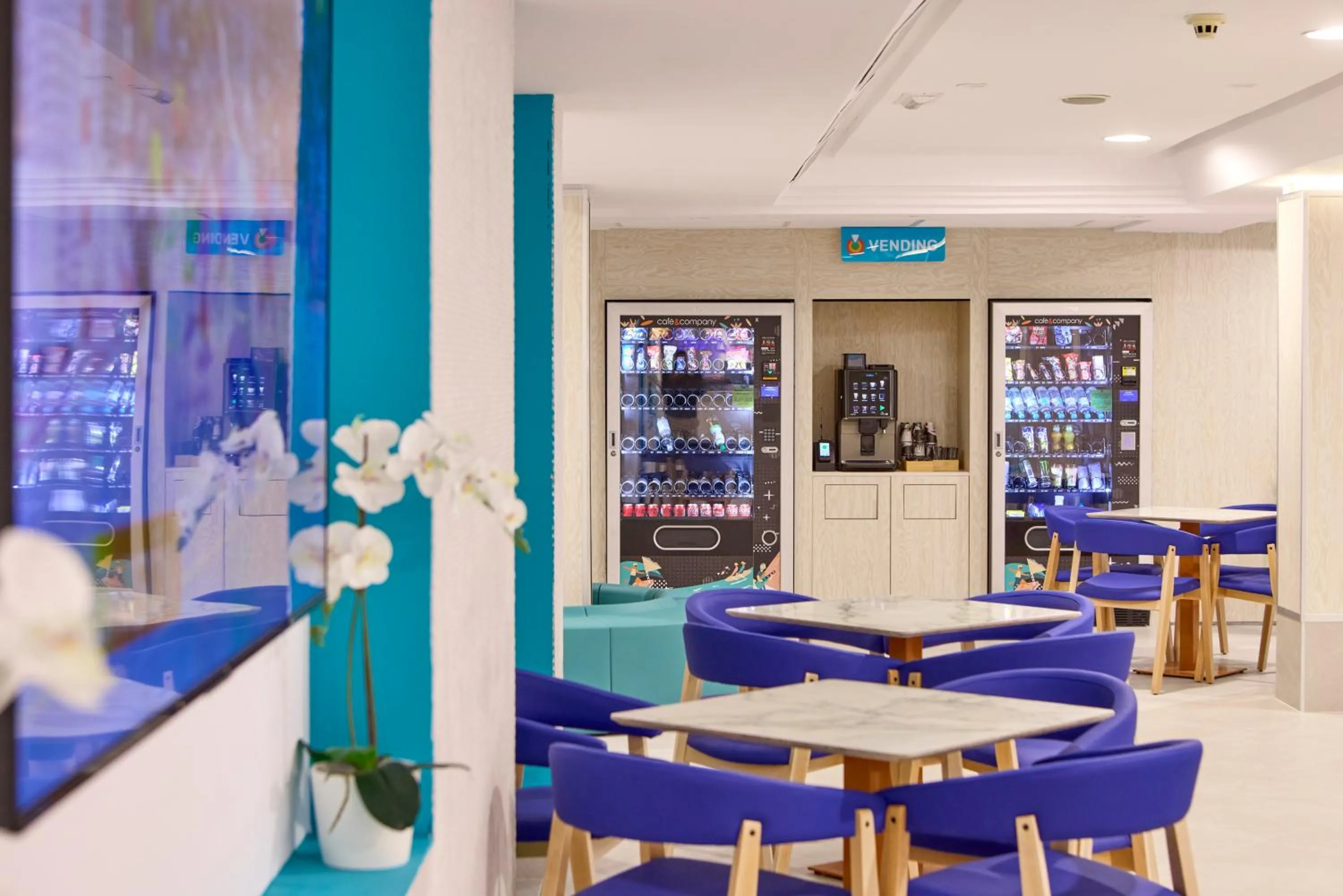 Seating area in AHOI! Urban Beach