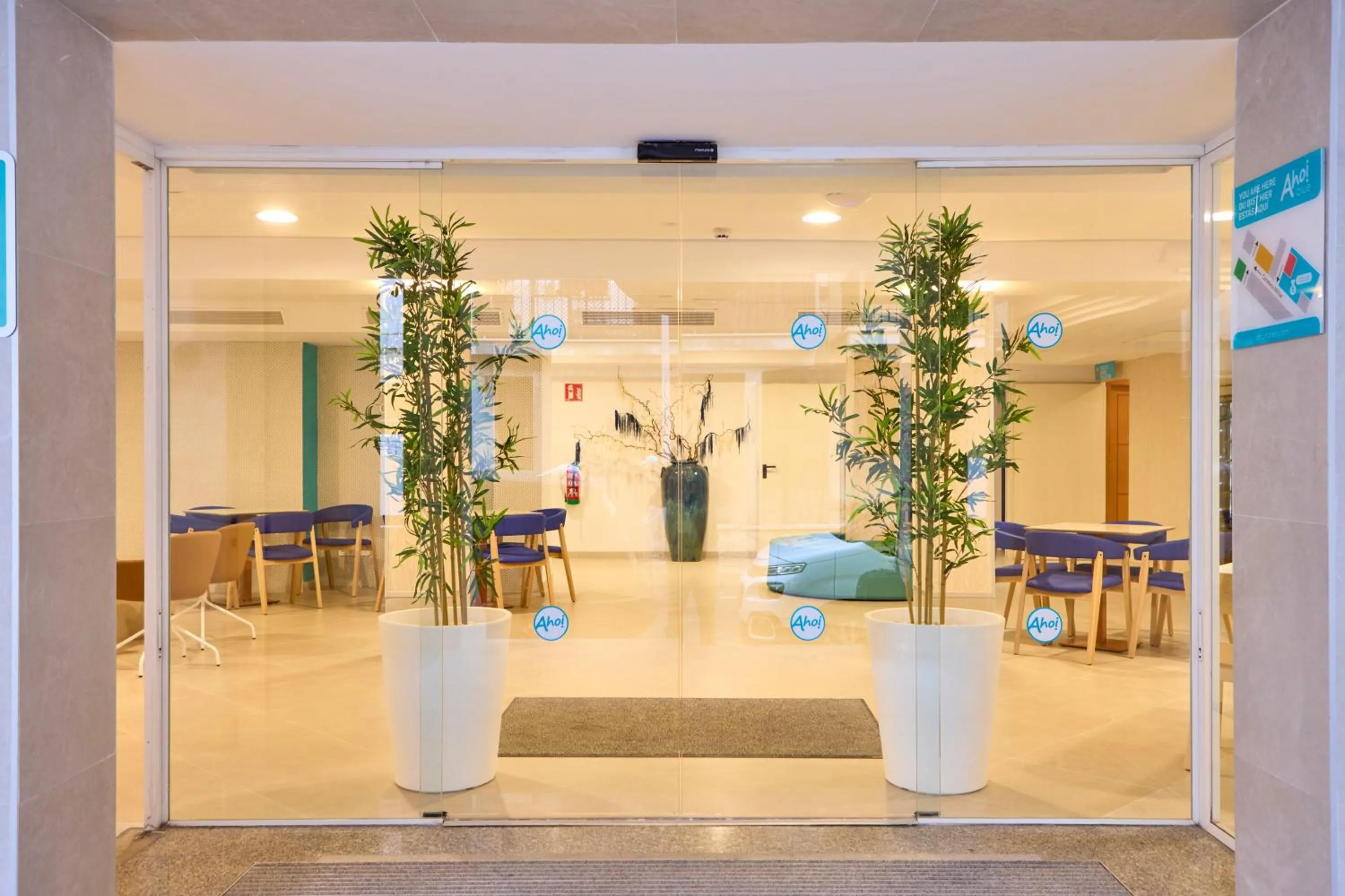 Lobby or reception in AHOI! Urban Beach