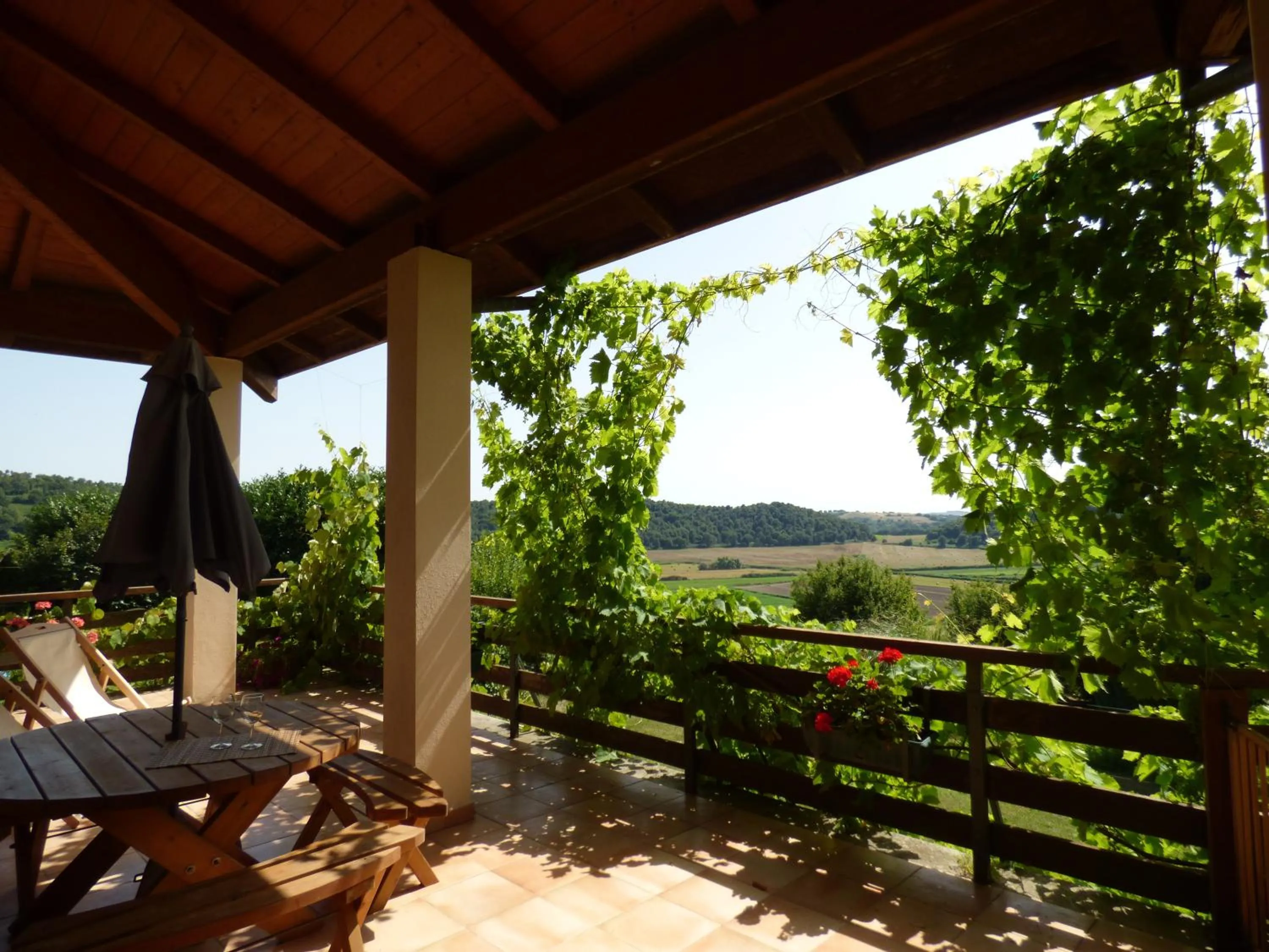 Balcony/Terrace in Holiday home Sellanraa