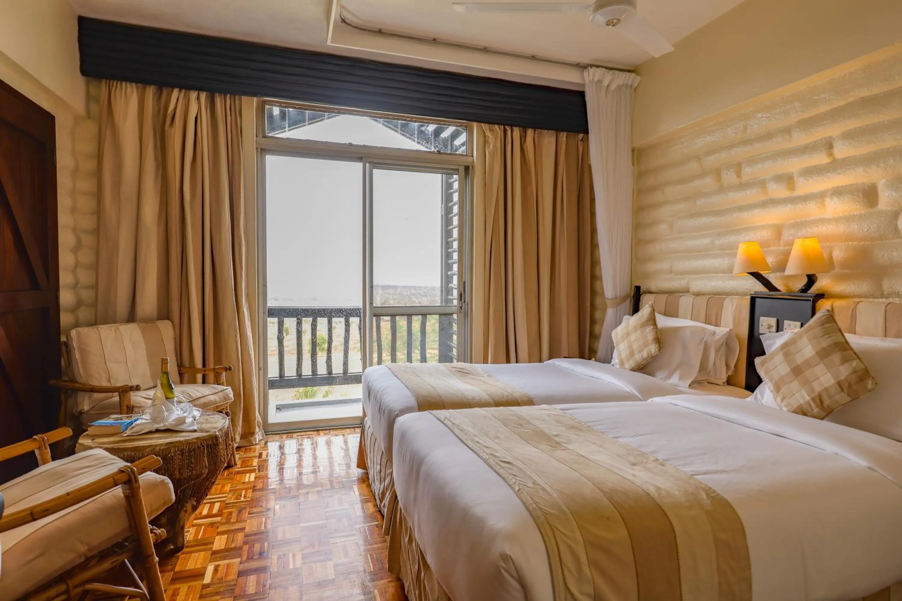 Bed in Taita Hills Safari Resort & Spa