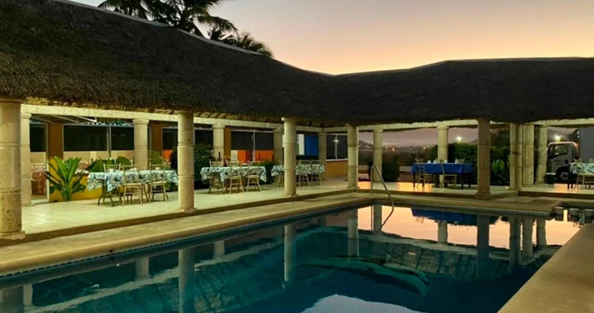 Pool view in Hotel Yauco