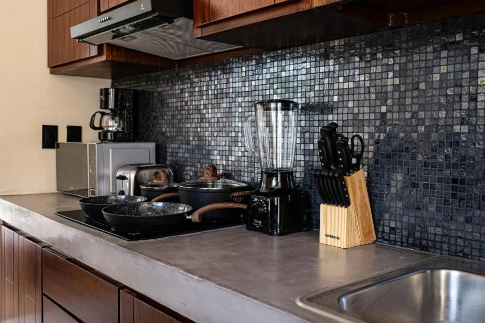 Kitchen or kitchenette in Condominio Talulah Living Tulum