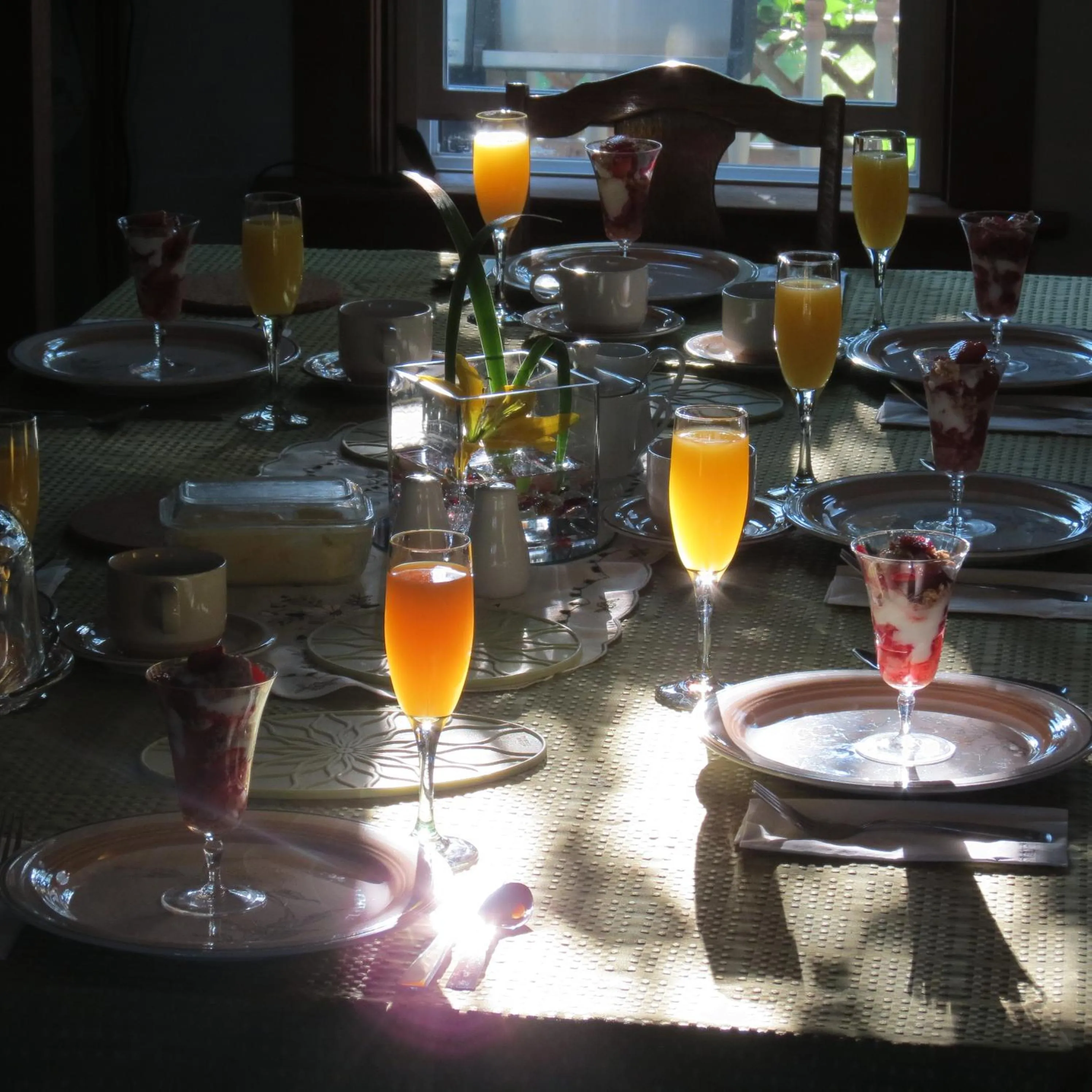 American breakfast in Phoenix House B&B