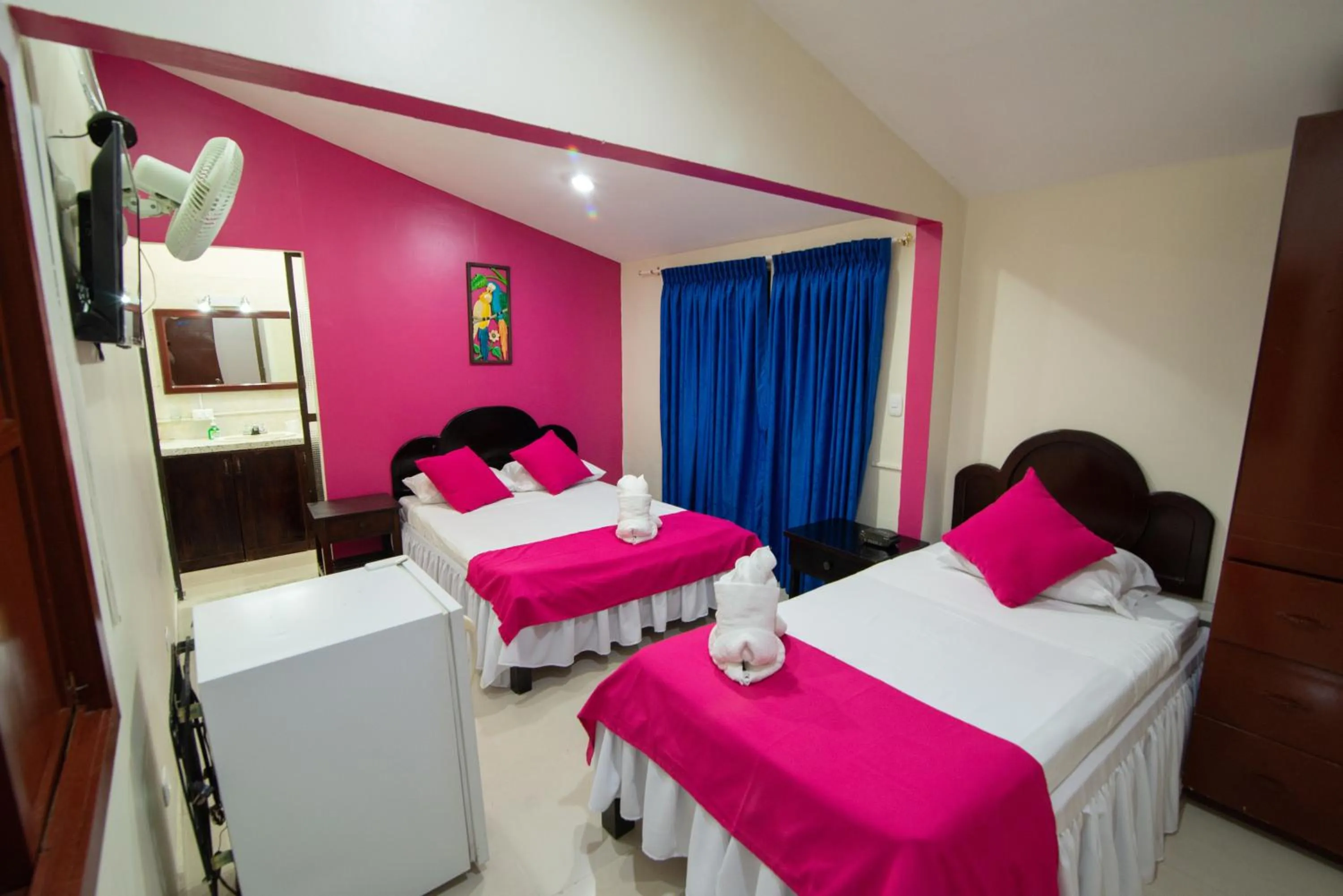 Bed in Hotel Campestre Los Tucanes