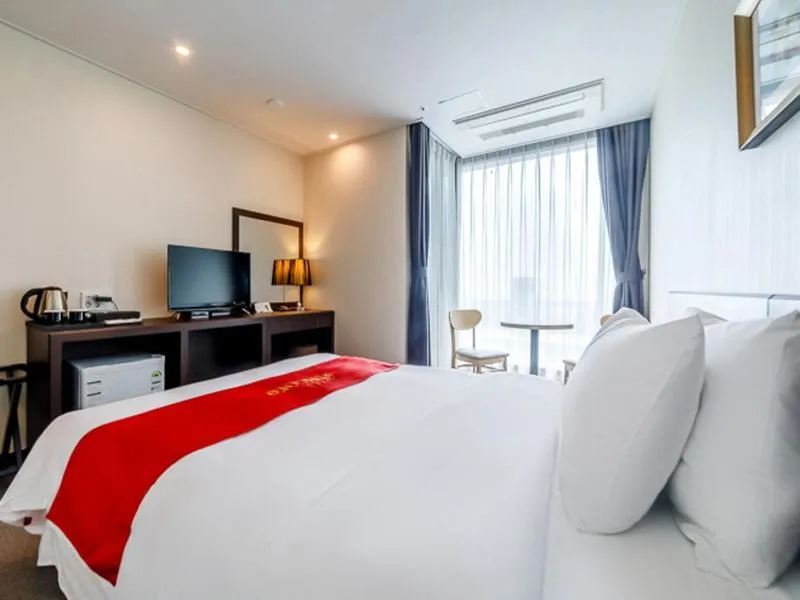 Bed in Hotel K-Tree Pyeongtaek