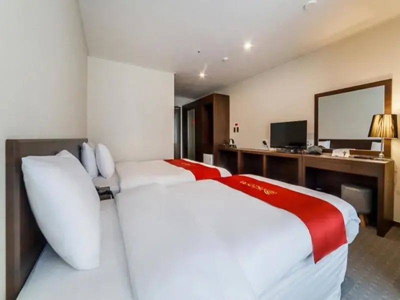 Bed in Hotel K-Tree Pyeongtaek Bed in Hotel K-Tree Pyeongtaek