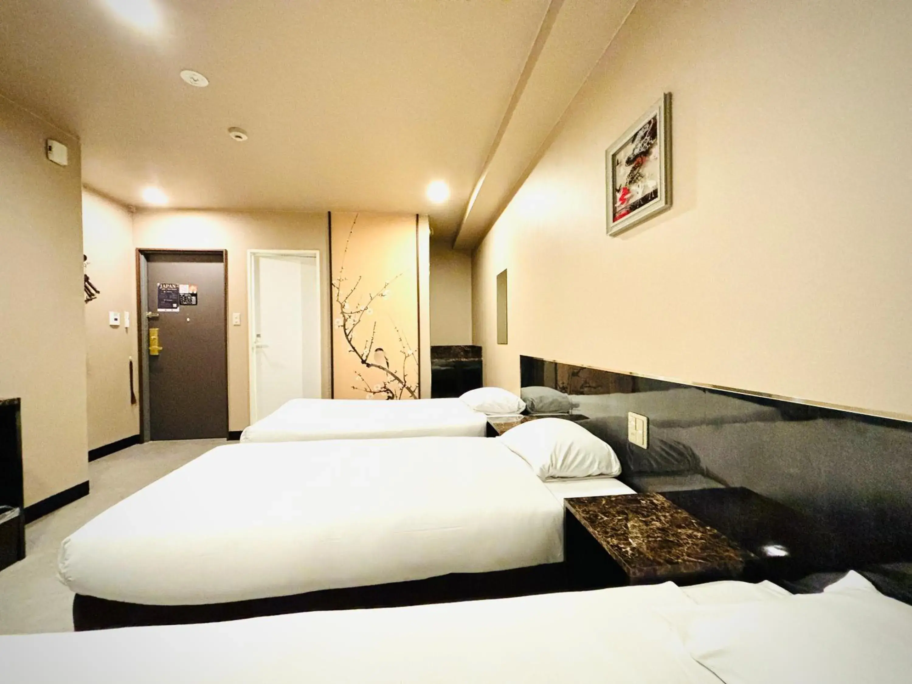 Bed in Hotel Arashi Namba No002 Bed in Hotel Arashi Namba No002