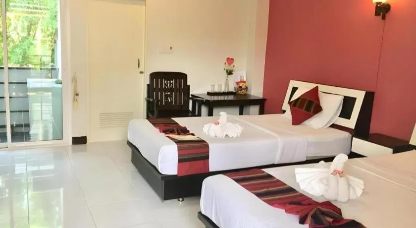 Bed in Nan Treasure Hotel