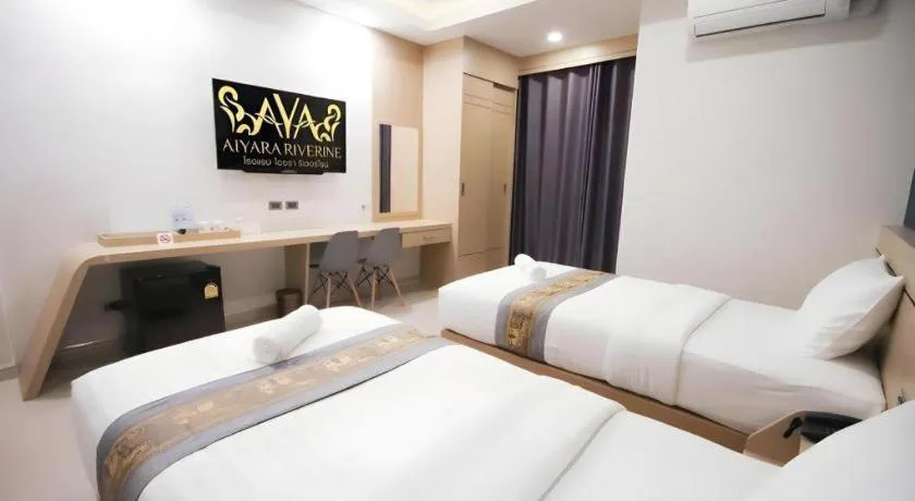 Bed in Aiyara Riverine Hotel, Nakhon Phanom