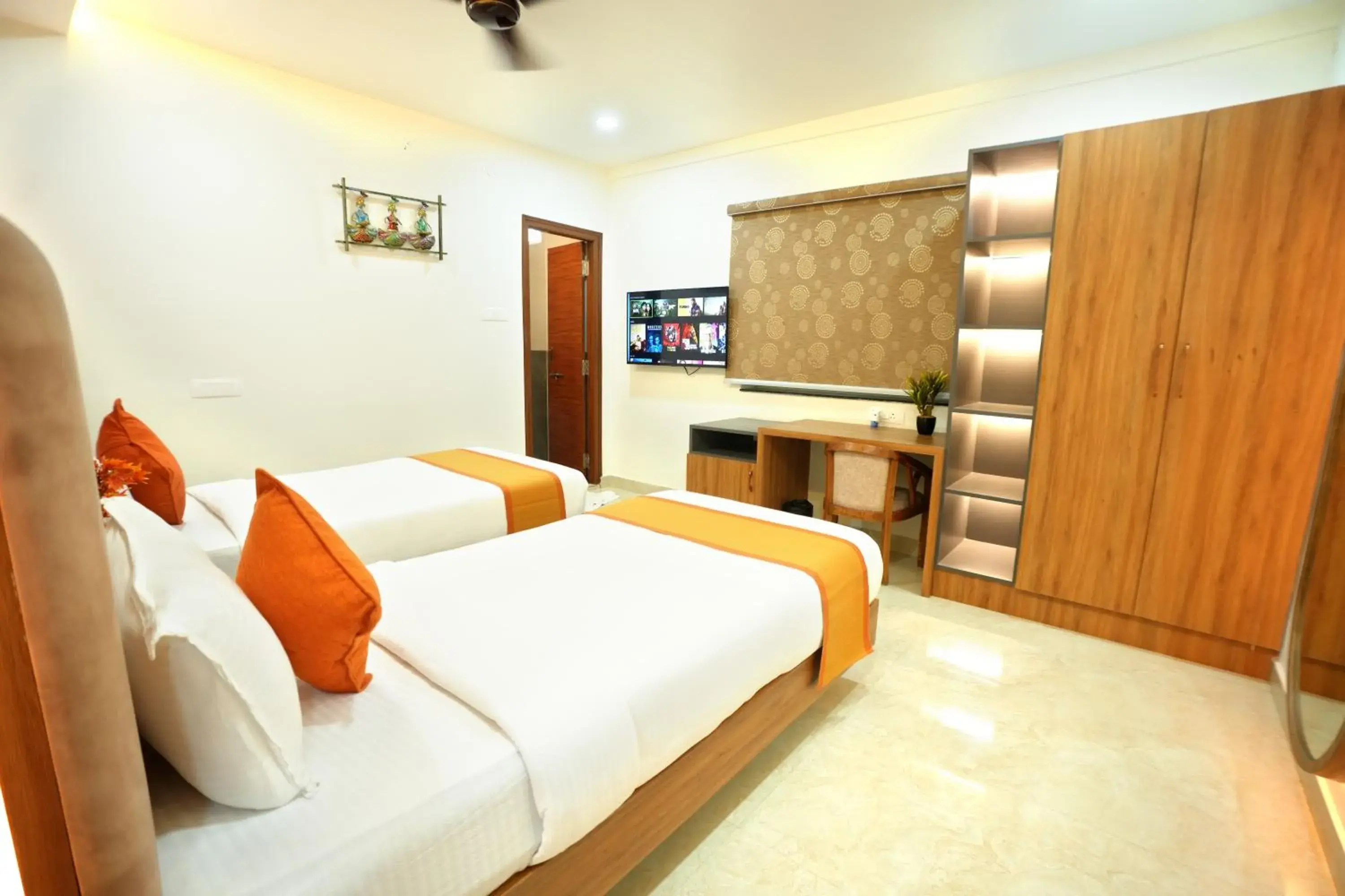 Bed in Hotel Viola Suites Madhapur, Business Hotel Bed in Hotel Viola Suites Madhapur, Business Hotel