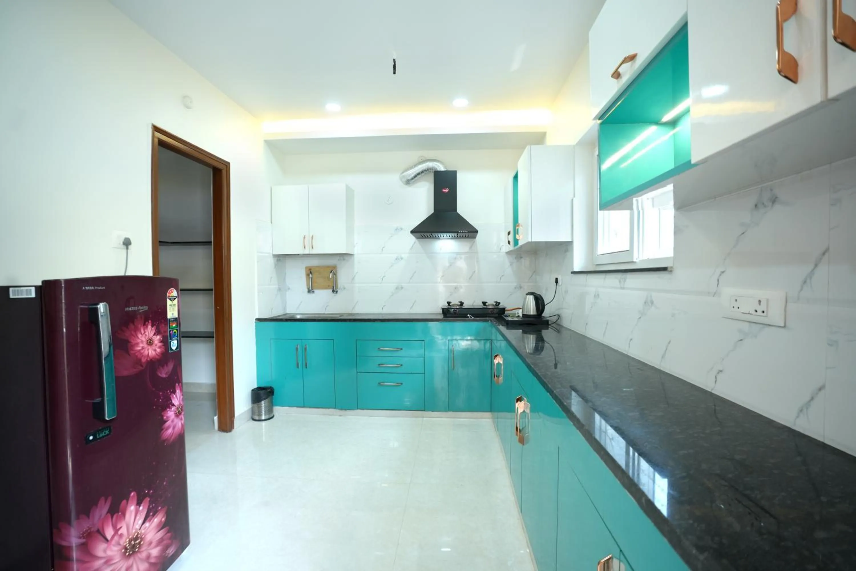 Kitchen or kitchenette in Hotel Viola Suites Madhapur, Business Hotel